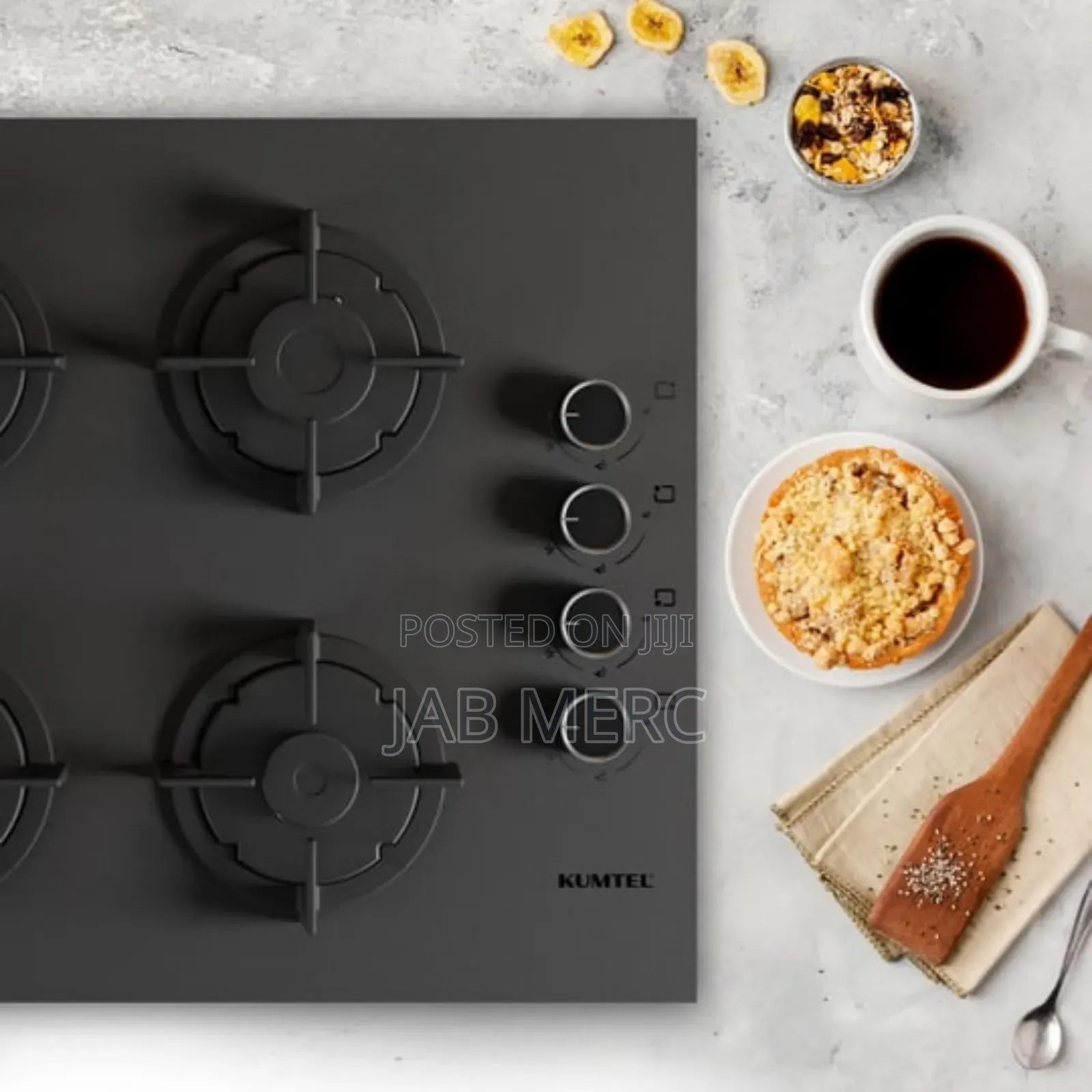 Resistance to Fingerprints 60cm Gas Hob Built in Cooker Promoprice