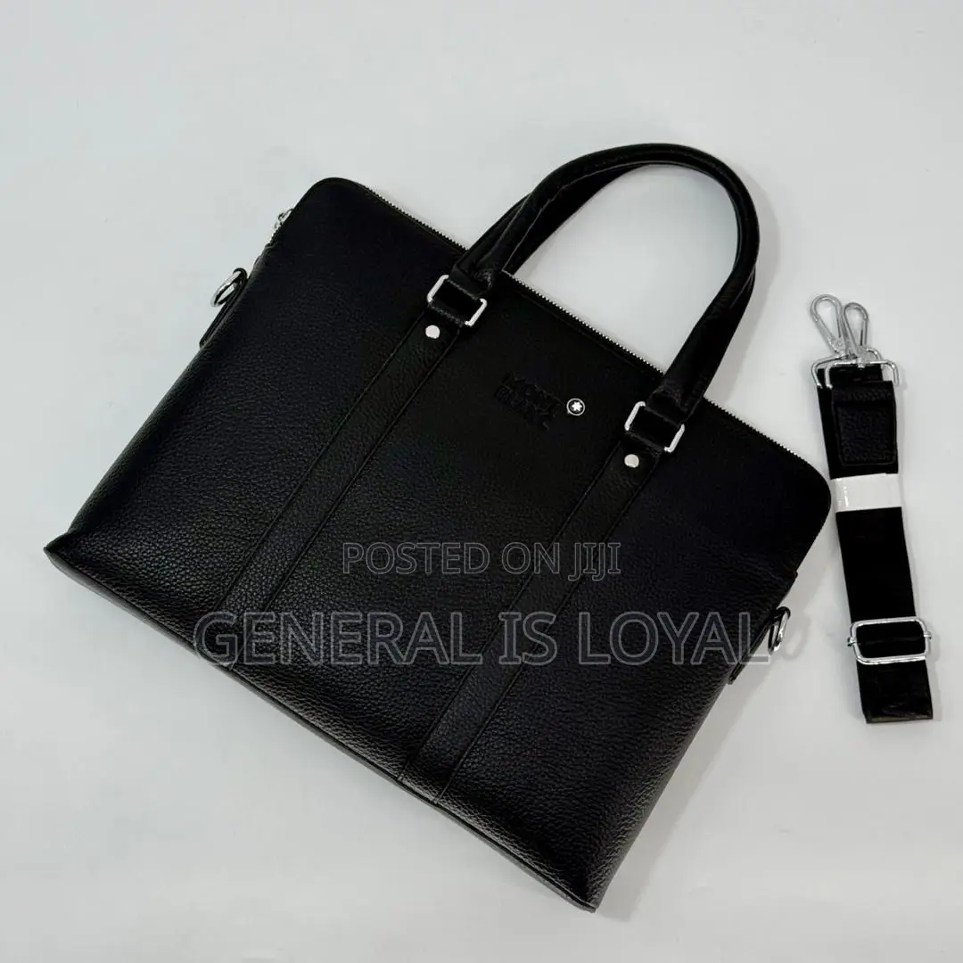 Mont Blanc Pure Leather Laptop And Office Bag