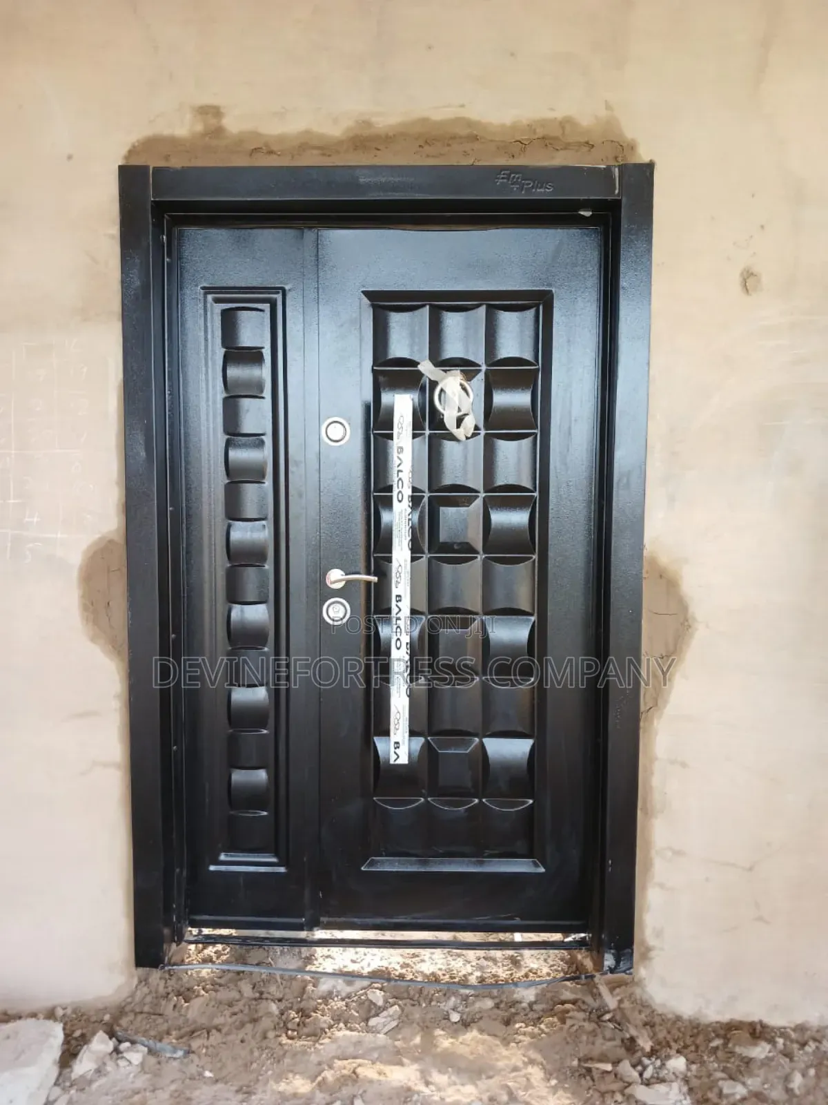 Quality Full Metal Security Door One and Half Black Colour
