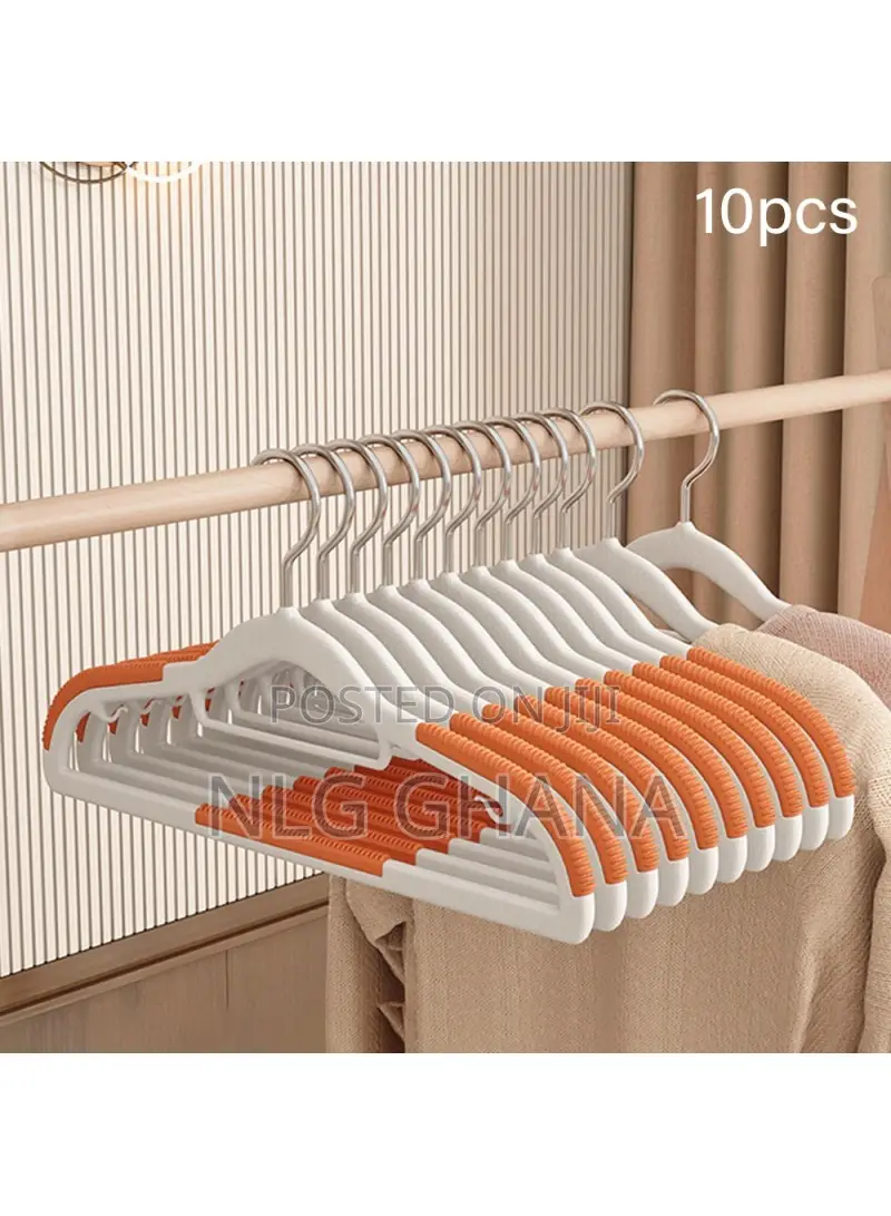 10pcs Traceless Clothes Hangers Non Slip Abs Stainless. Tvx25068