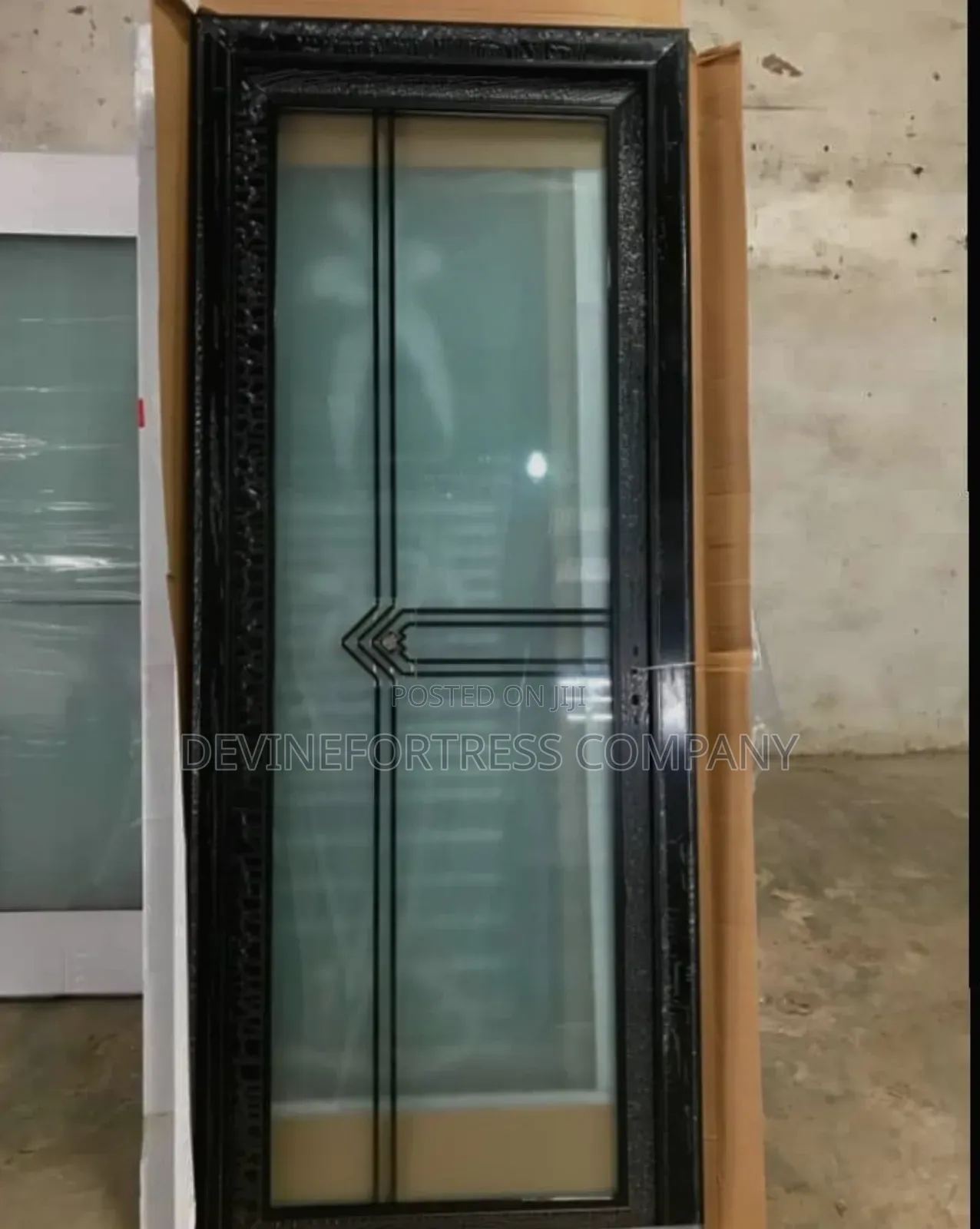 Black Design Beautiful Glass Door