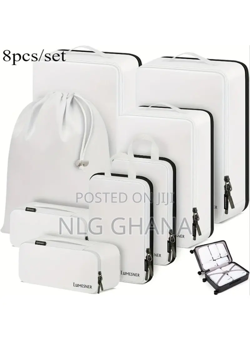 8pcs Travel Organizer Set Outdoor Trips Tote Pouch. Tvx28107