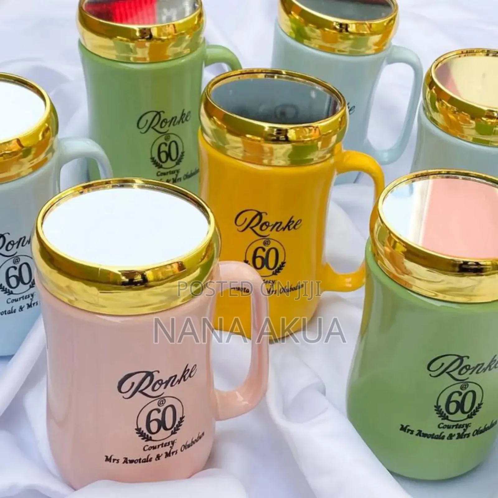 Ceramic Mugs With Mirror Lid Customised as Souvenir