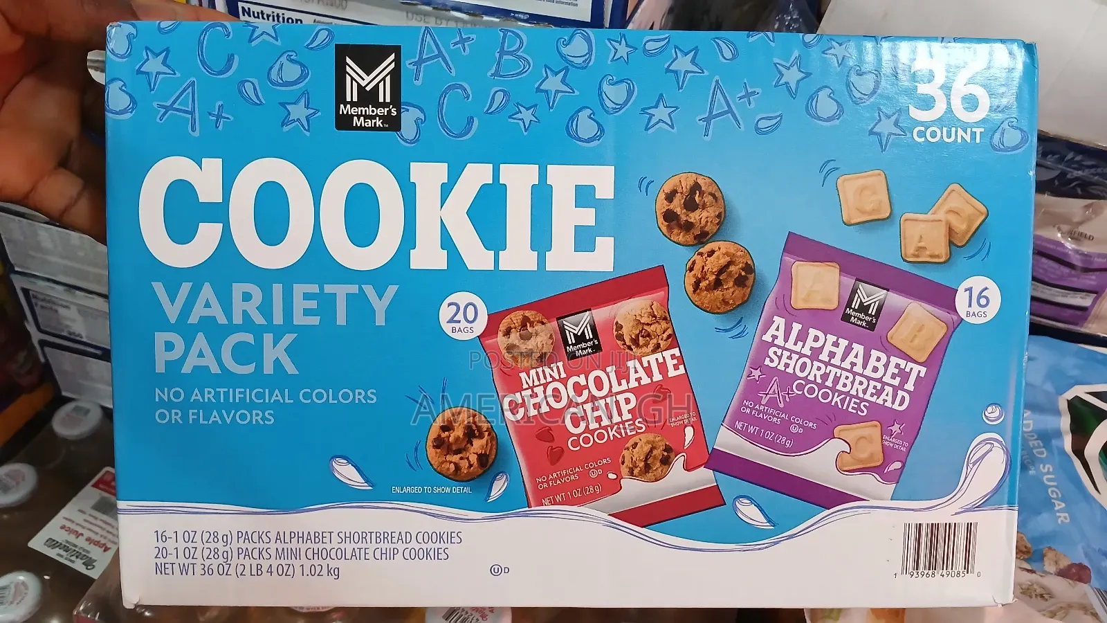 Members Mark Cookie Variety Pack, 36 Count.