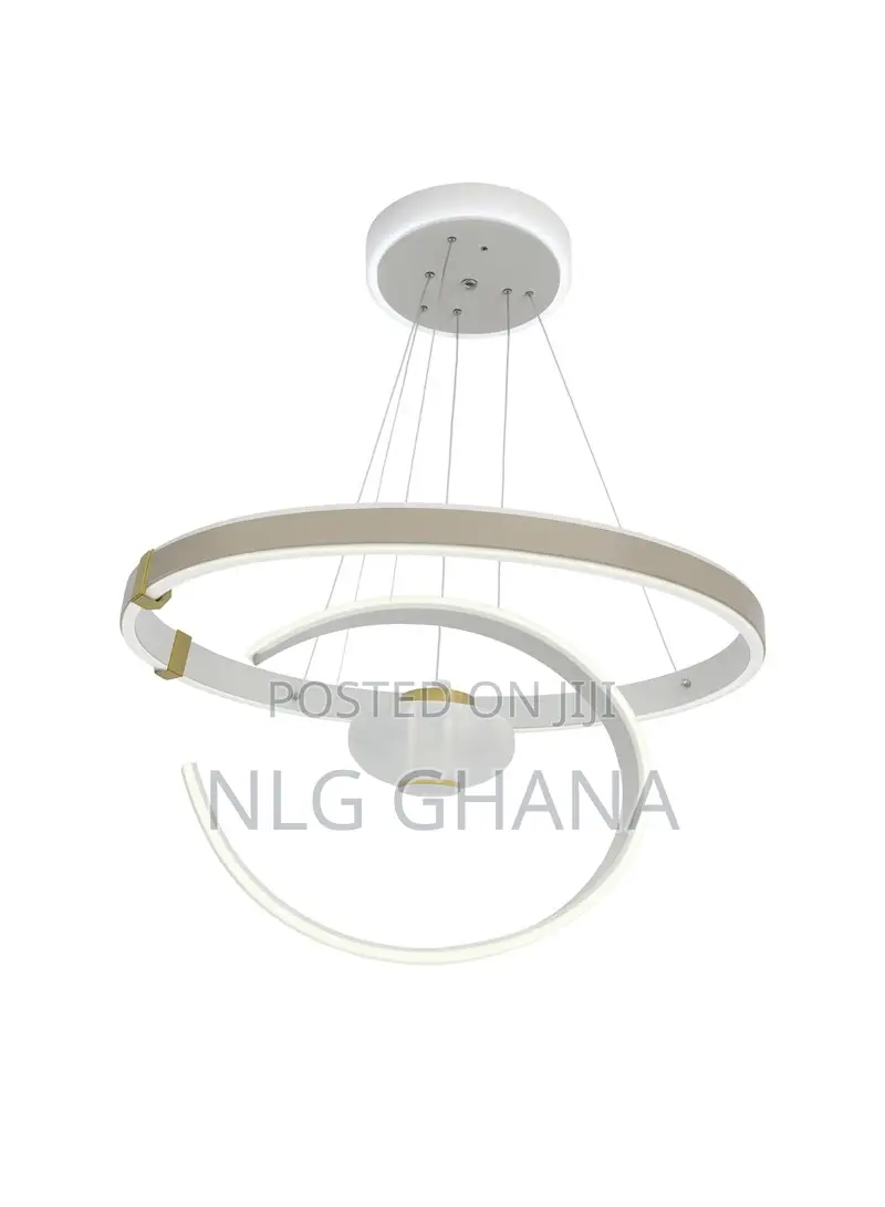 Modern Double Ring Led Chandelier, Adjustable Pendant. Ghx7373