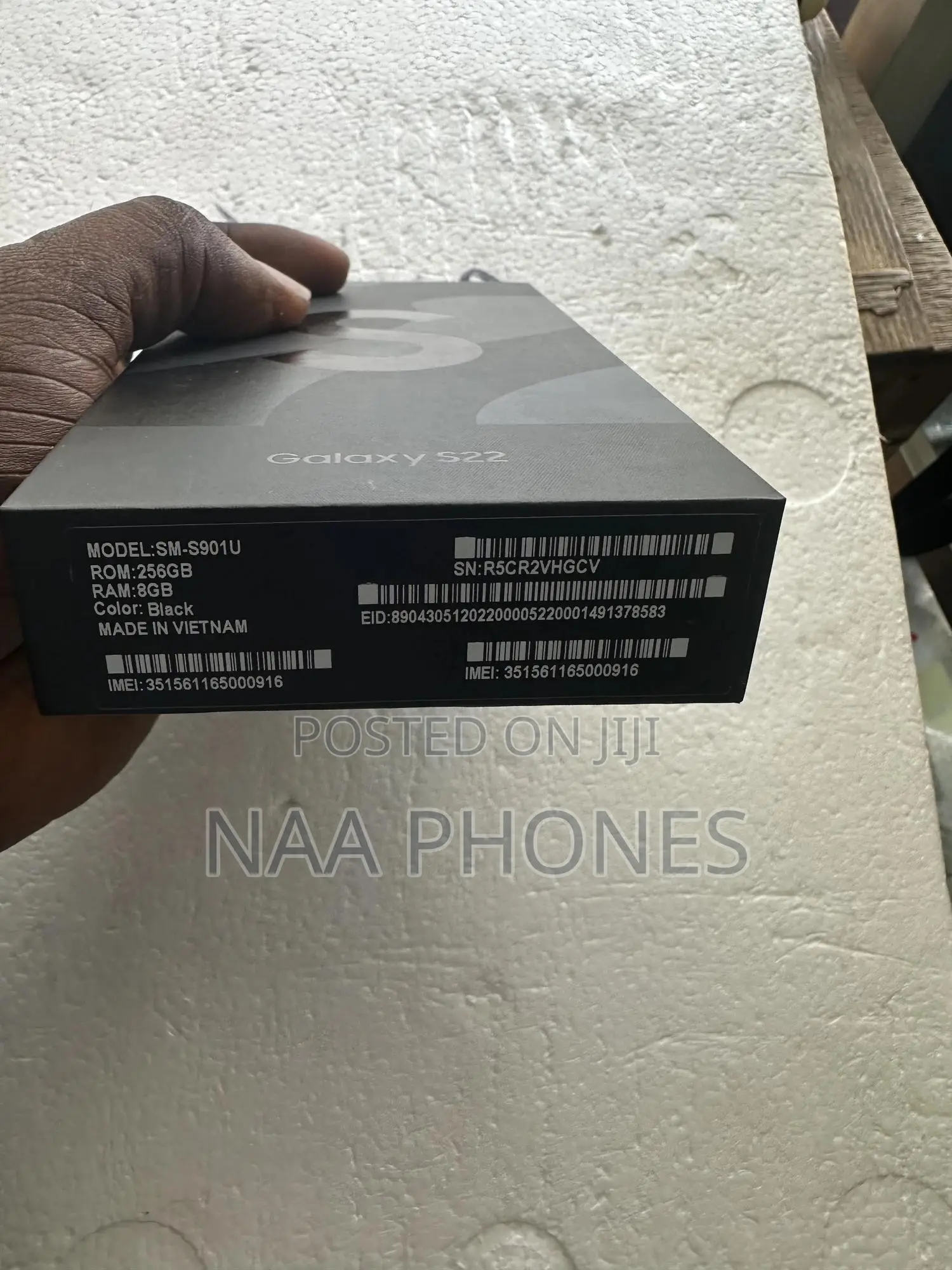 New Samsung Galaxy S22 5G 256 GB Black