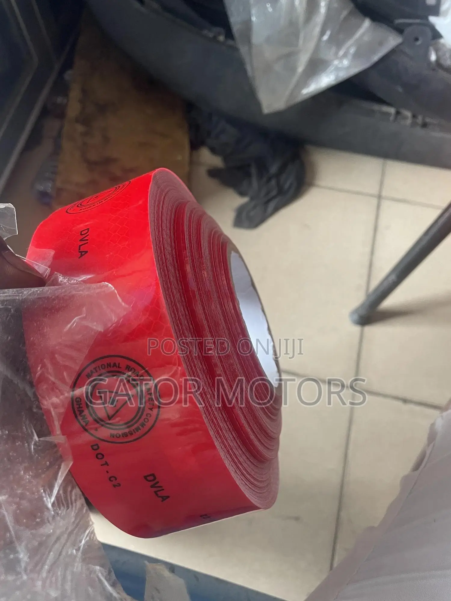 Dvla Reflector Stickers Yellow Red and White (Rolls)