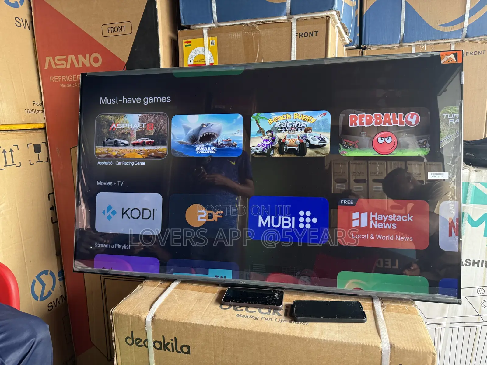 TCL Smart Qled HDR TCL 65 Tv 2025 Model New
