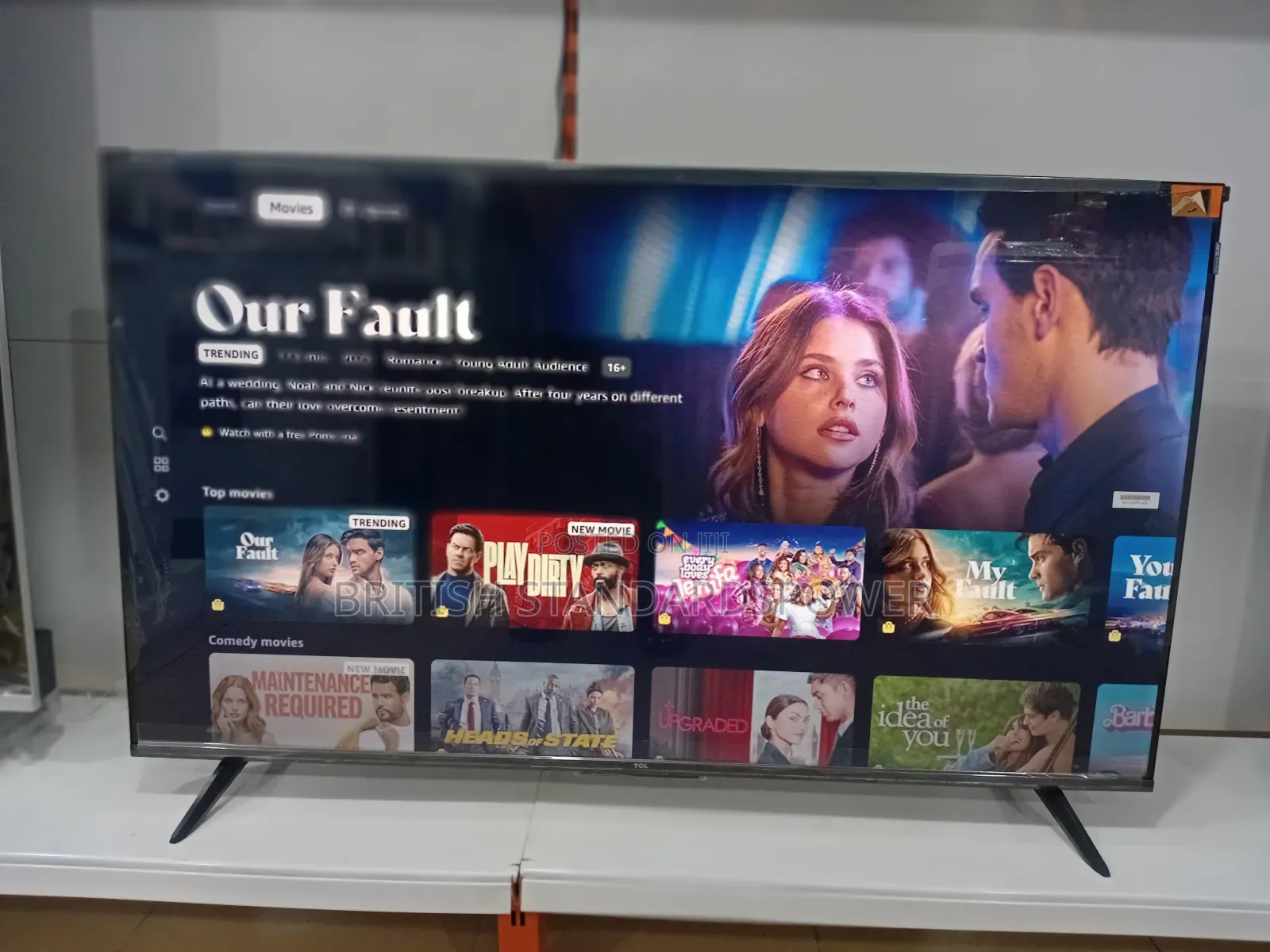 50" Smart TCL Tv With Quality Features