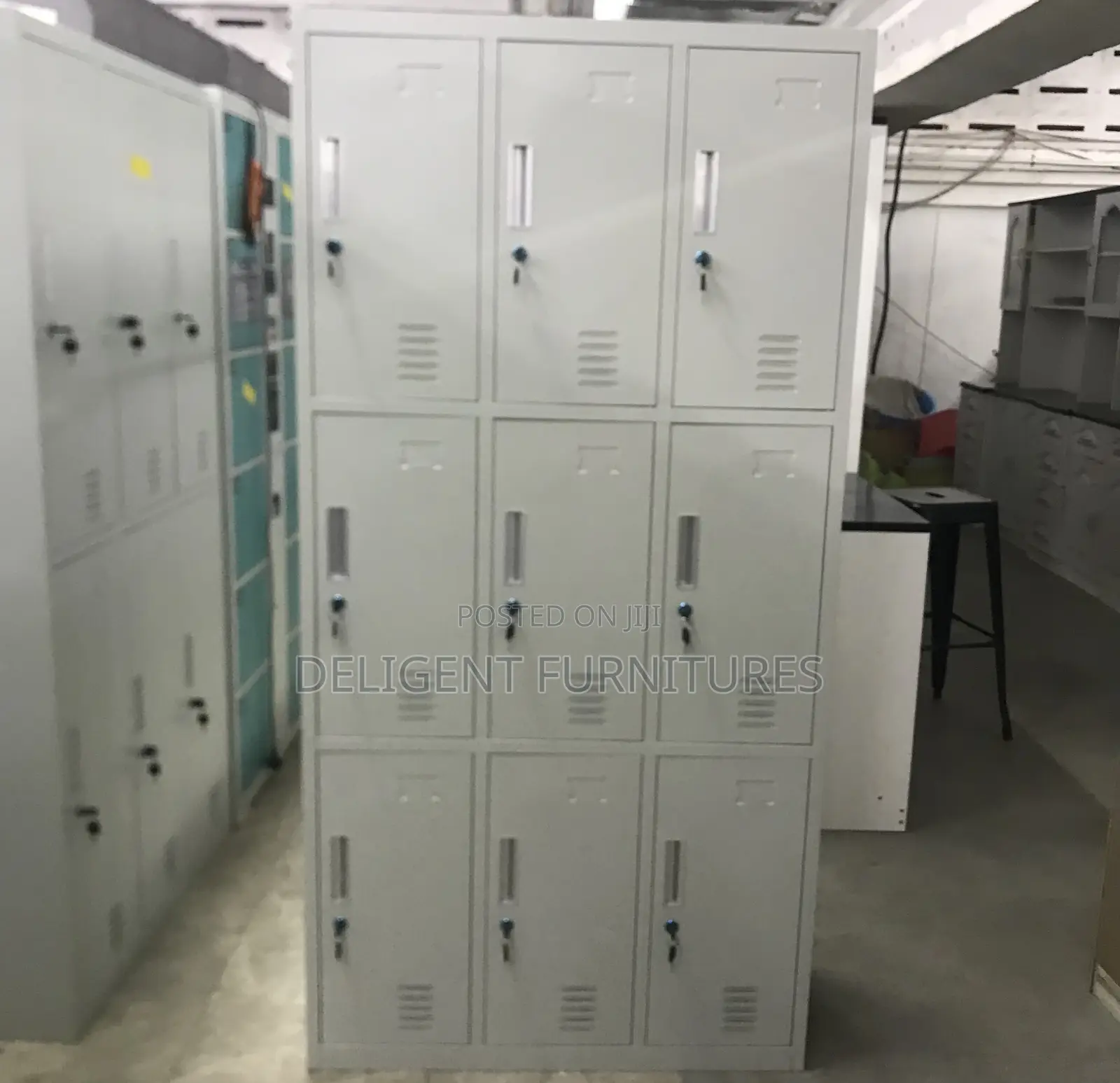 9 Lockers Office Cabinet