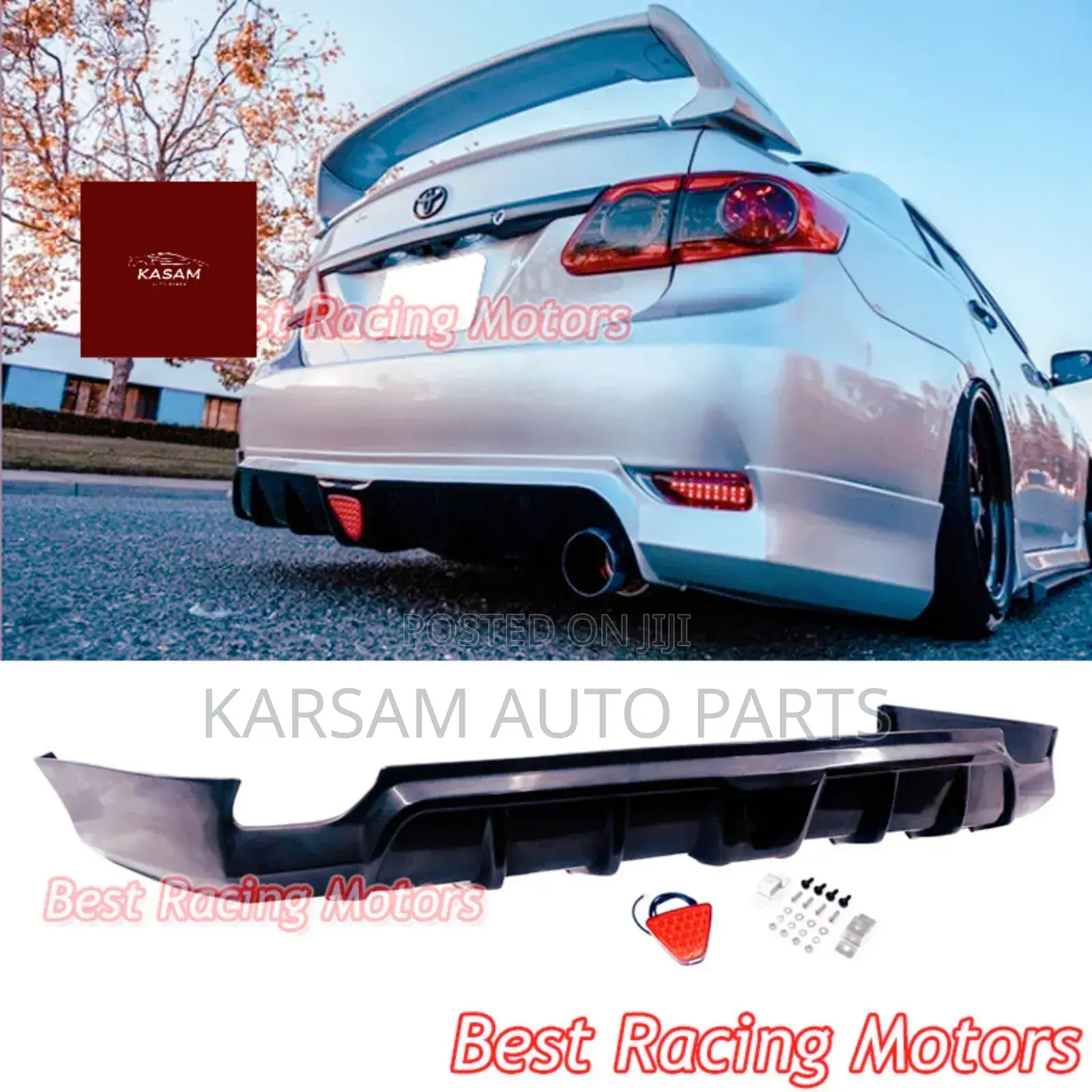 Corrolla 2009-2012 Rear Back Spoiler Diffuser