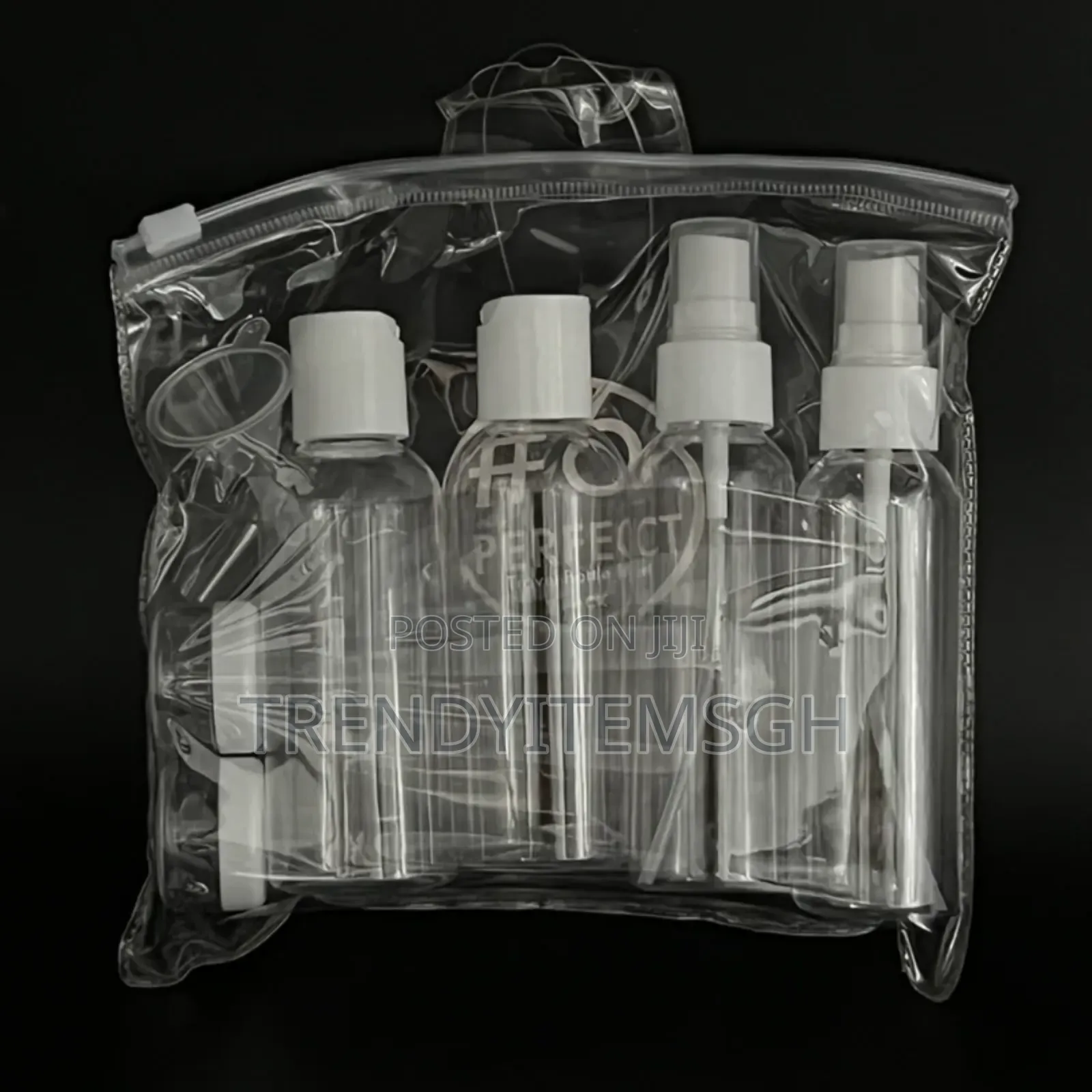 7pcs Portable Travel Size Liquid Cosmetic Container Bottle Set