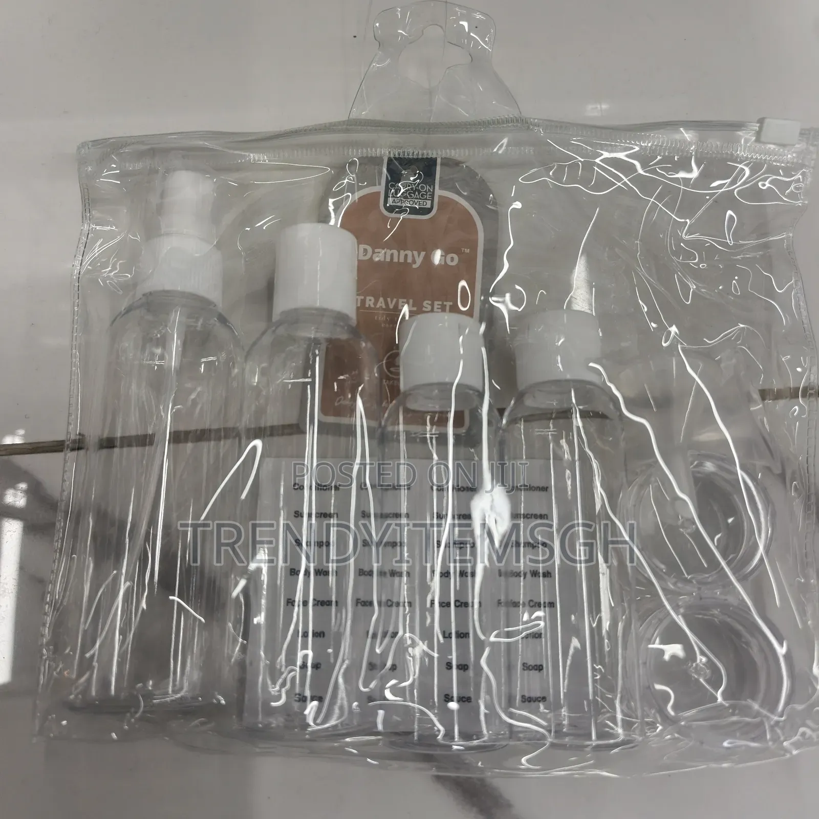 7pcs Portable Travel Size Liquid Cosmetic Container Bottle Set