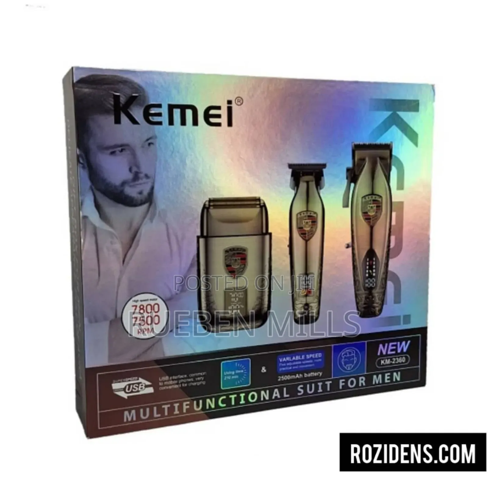 Multipurpose Three in One Full Set Barbering Machine Hair Clipper