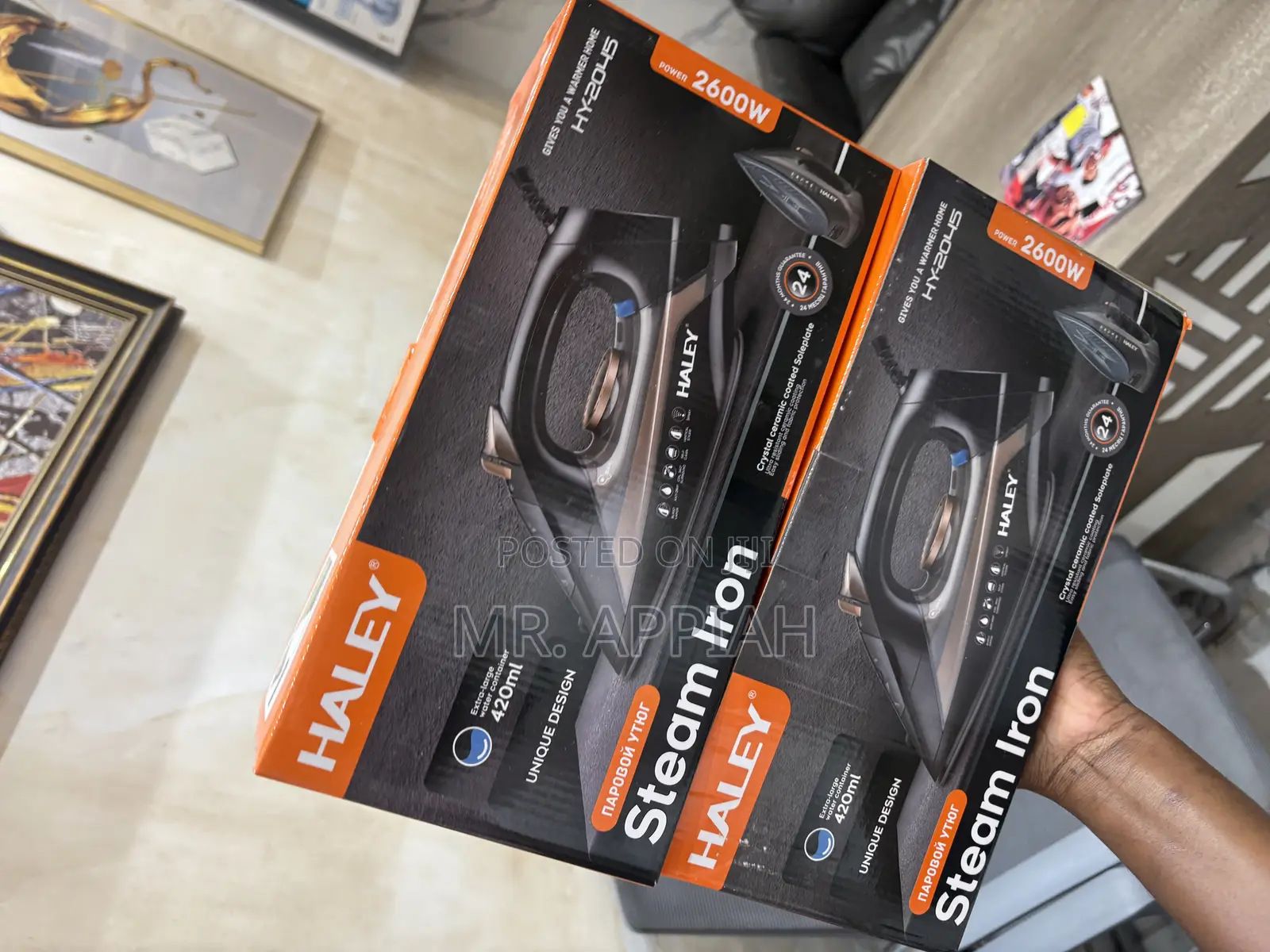 Affordable Haley-Hy-2045 2600watt Electric Steam Iron 