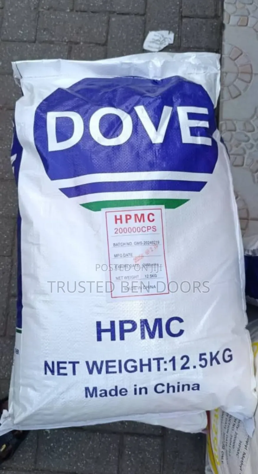 Dove HPMC 12.5kg for Tiling and Industrial Use