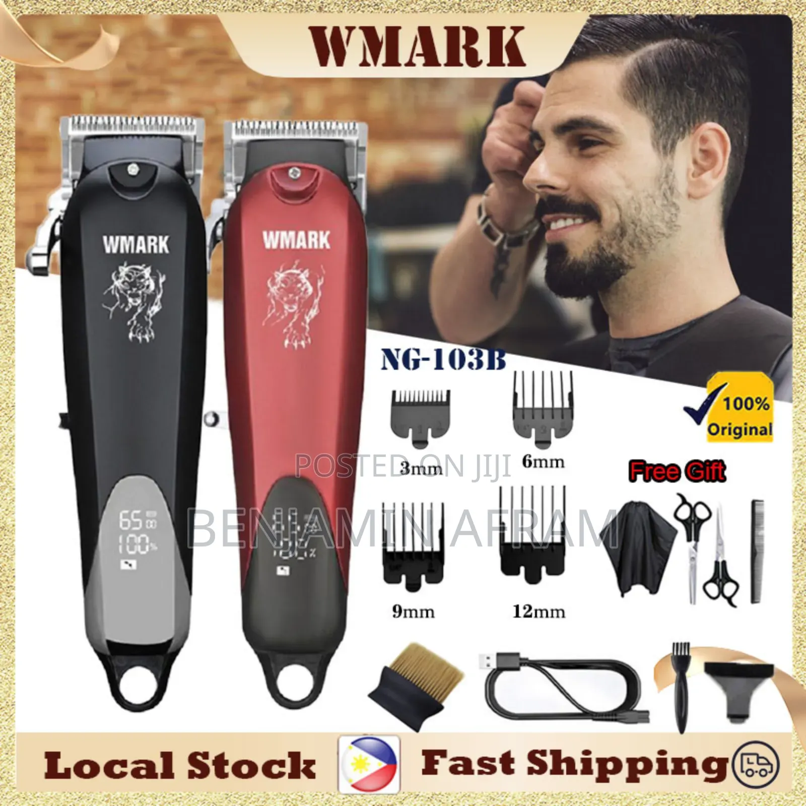 Wmark Ng-103b Cordless Hair Clippers