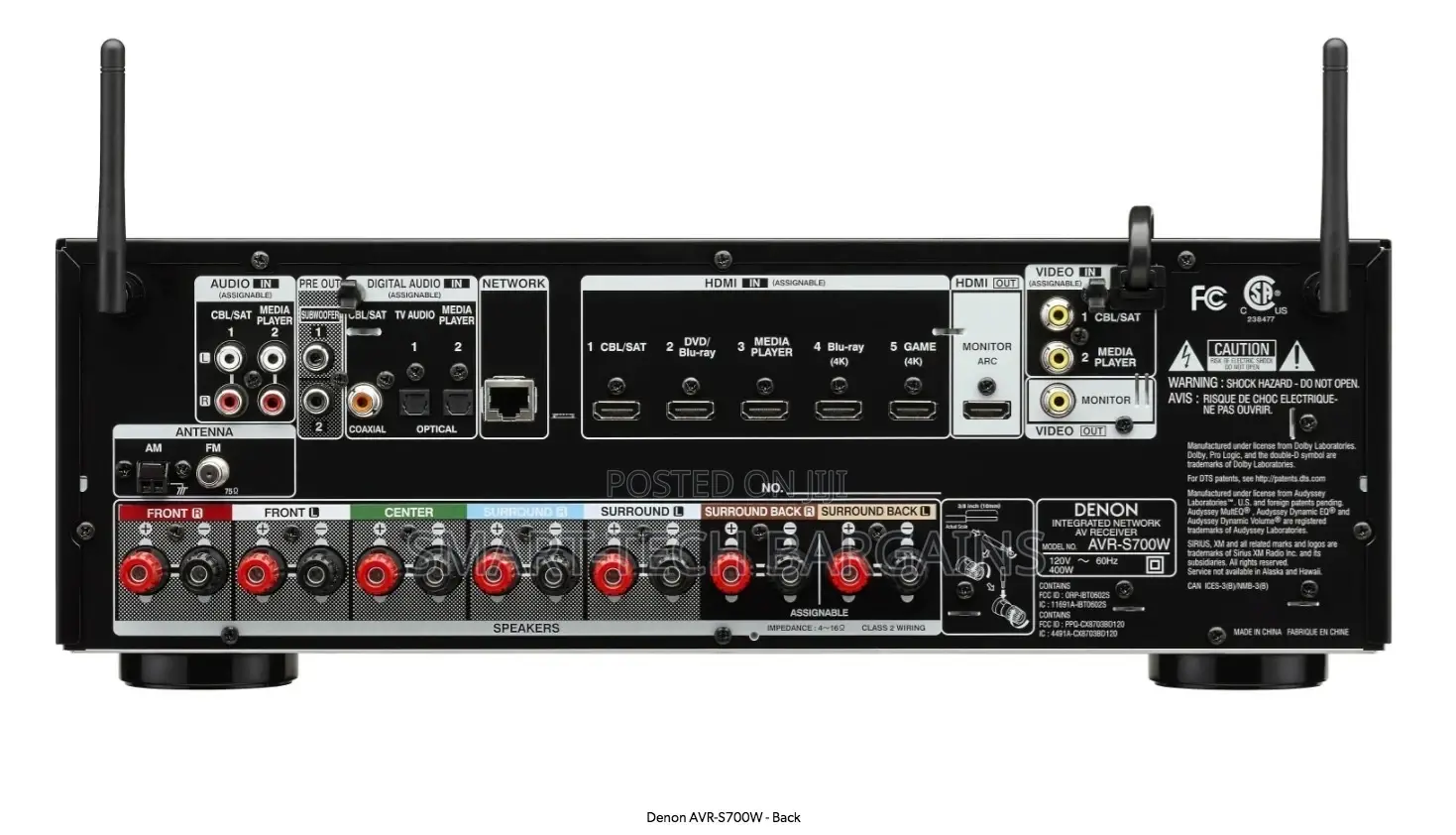 Denon Avr-S920w | 7.2-CHL | Wi-Fi | Bluetooth | Airplay | Dolby Atmos