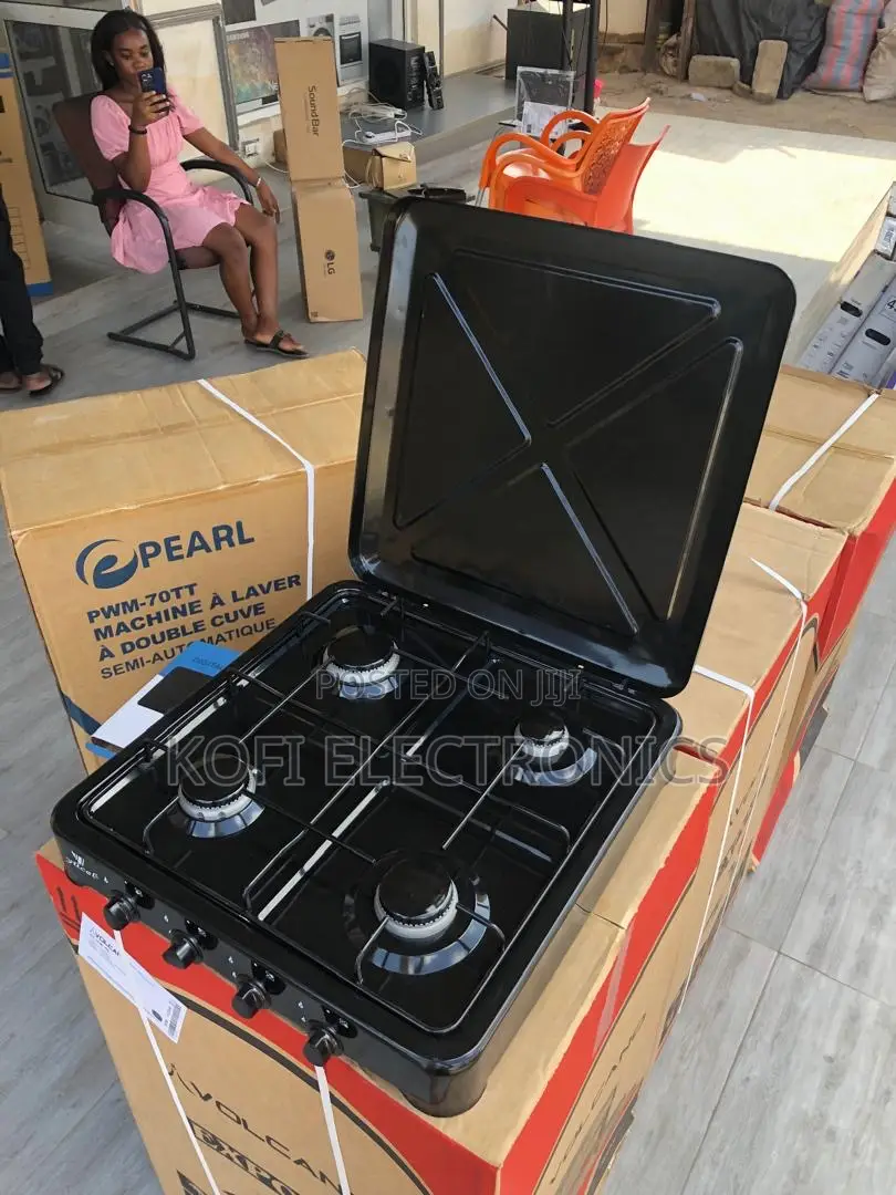 Elegant Black Yücel Gas Stove