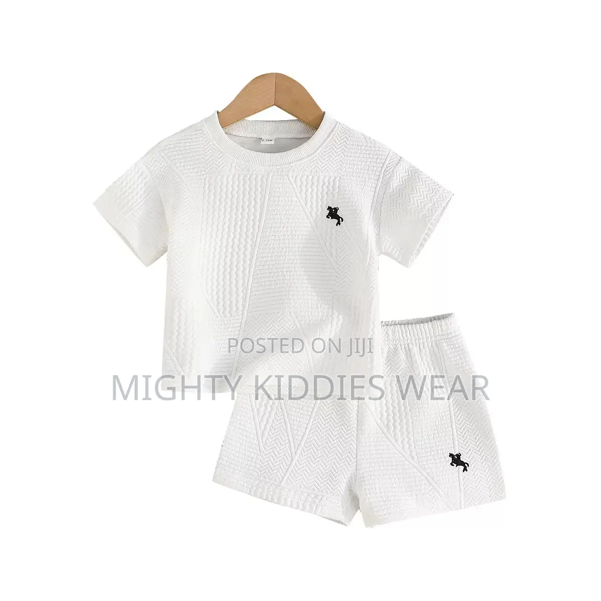 Baby Boy Color Block Short Sleeve Shirt N Elastic Shorts Ages 6m-9m