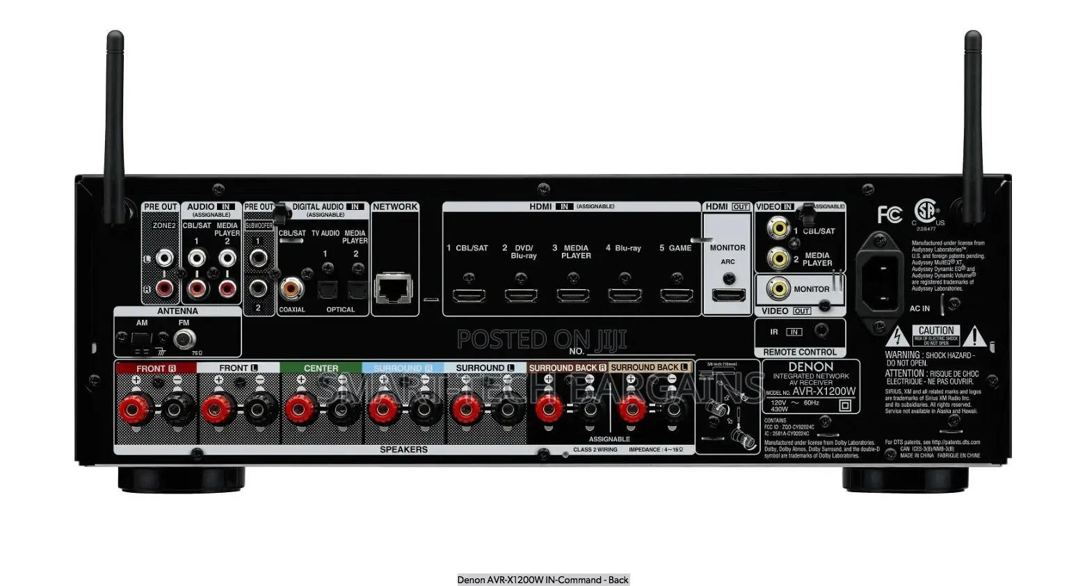Denon Avr-X1200w -7.2 CHL | Wi-Fi | Bluetooth | Airplay | Dolby Atmos