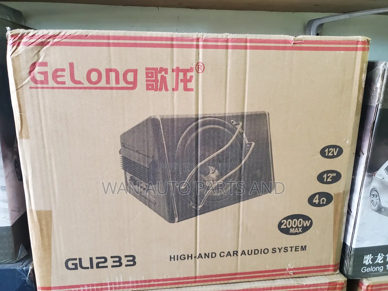 12" Gelong Car Subwoofer (With Tweeters)