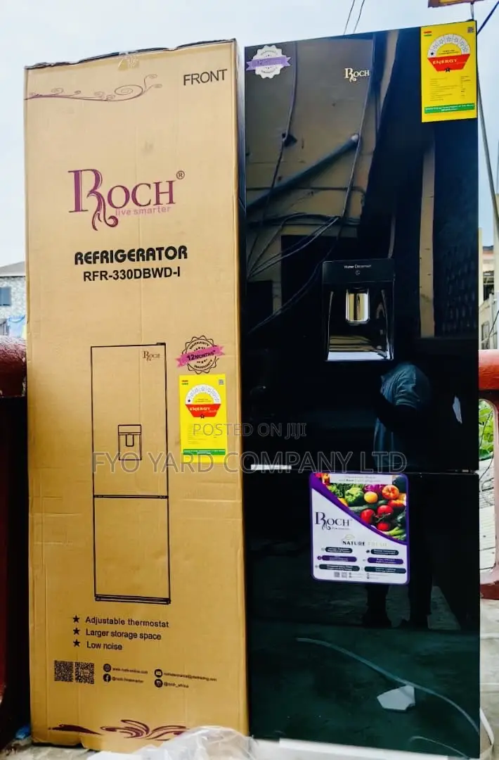 Quality Brand New Roch 252ltrs Double Door Dispenser Fridge