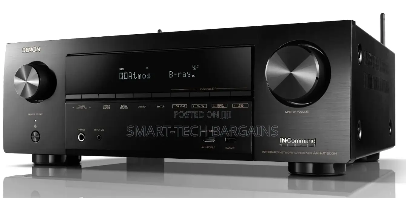 Denon Avr-X1600h | 7.2-Ch | Wi-Fi | Bluetooth | Airplay | Atmos |Alexa