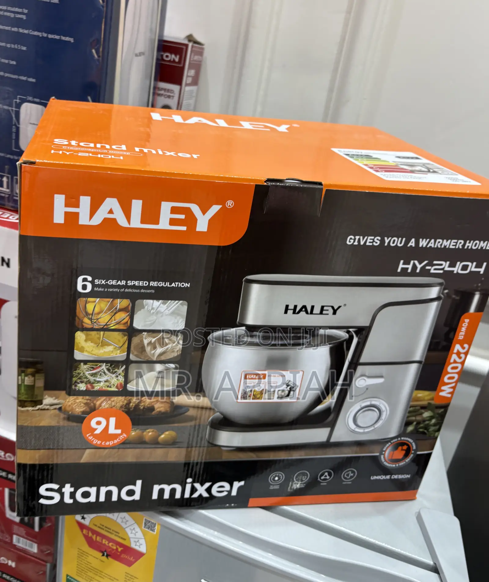 High Quality Haley-Hy-2404 Electric Stand Mixer(9liters) 