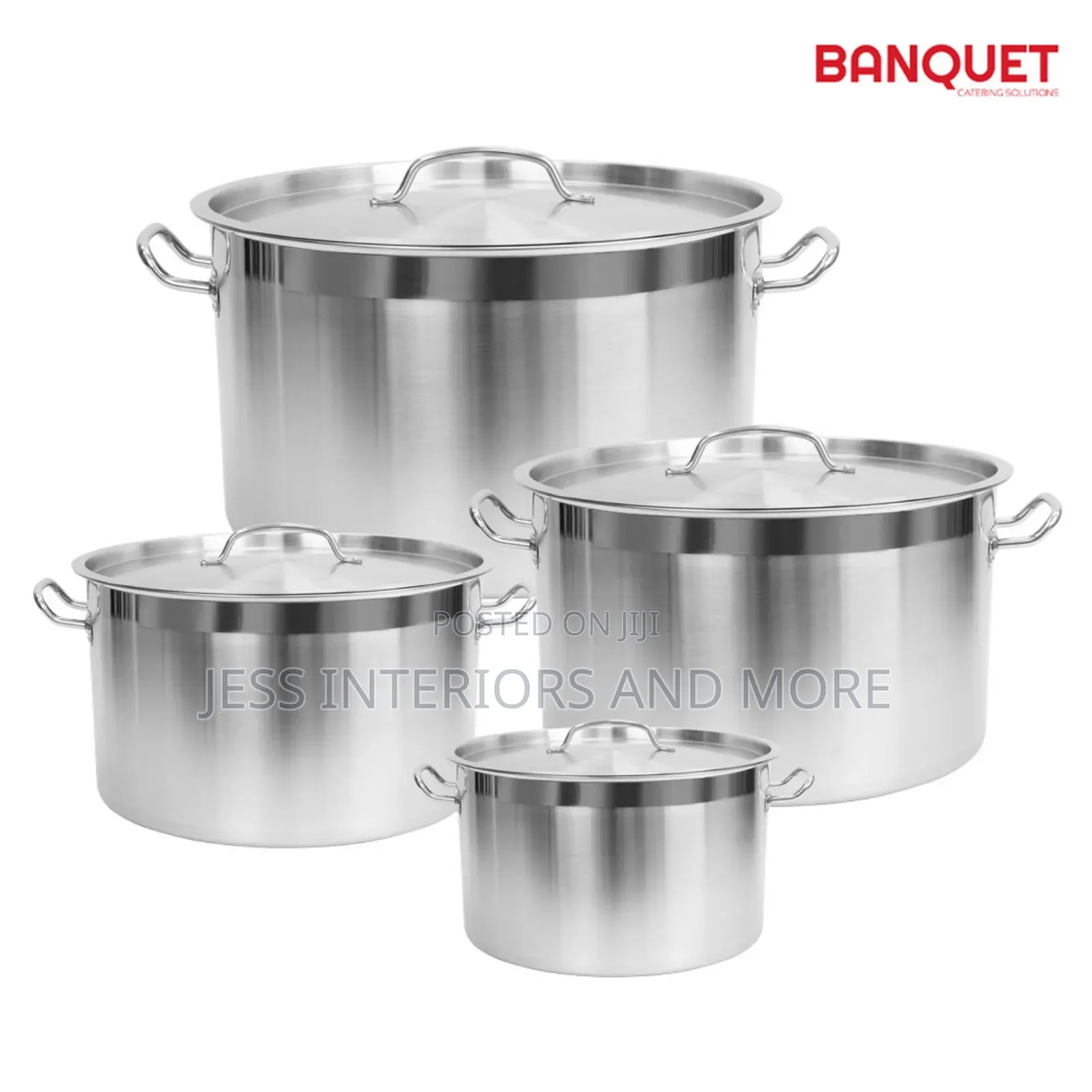 Sq Professional Stainless Steel Large Size Catering Cookware Set