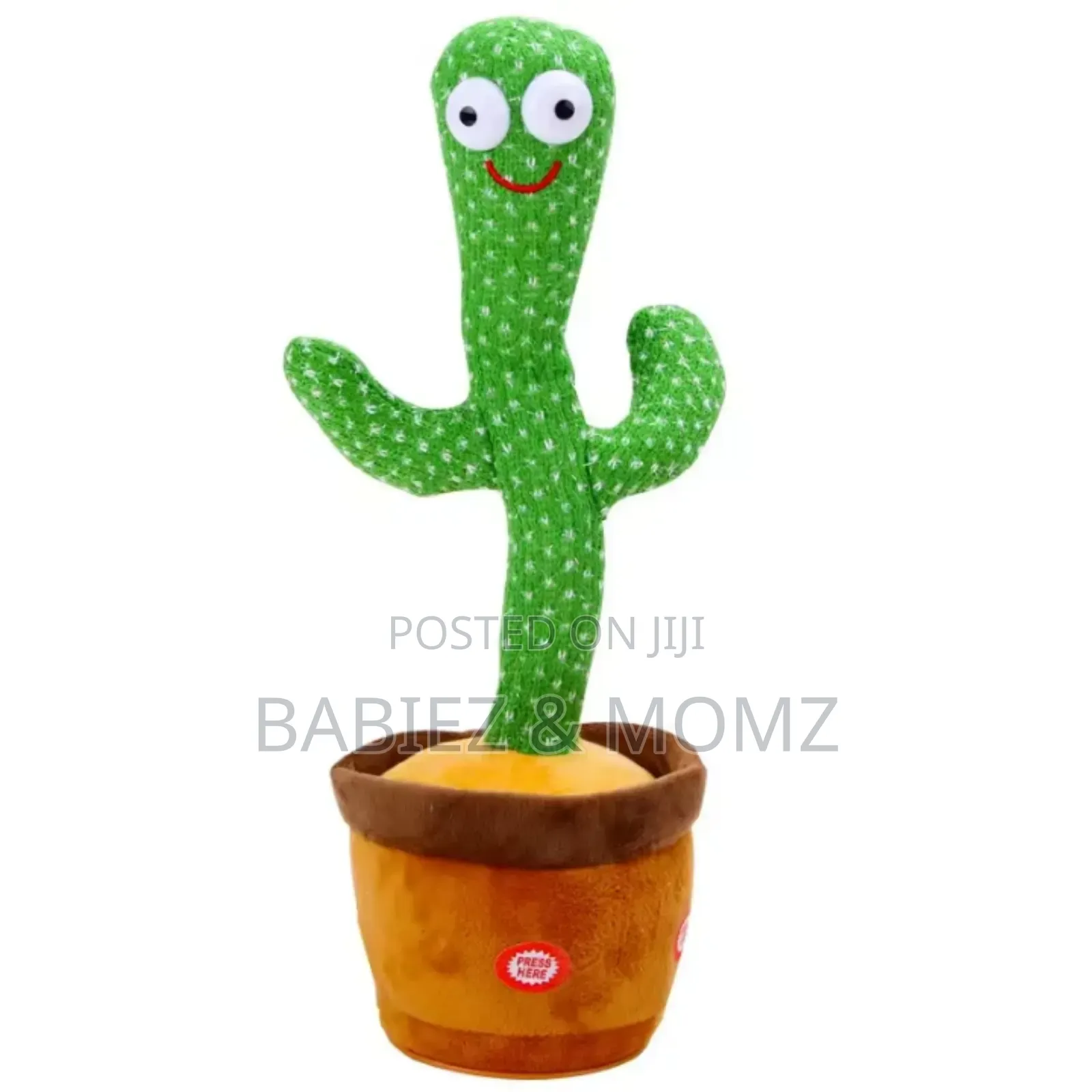 Rechargeable Dancing Cactus Toy – Sings, Dances, Records Glows!