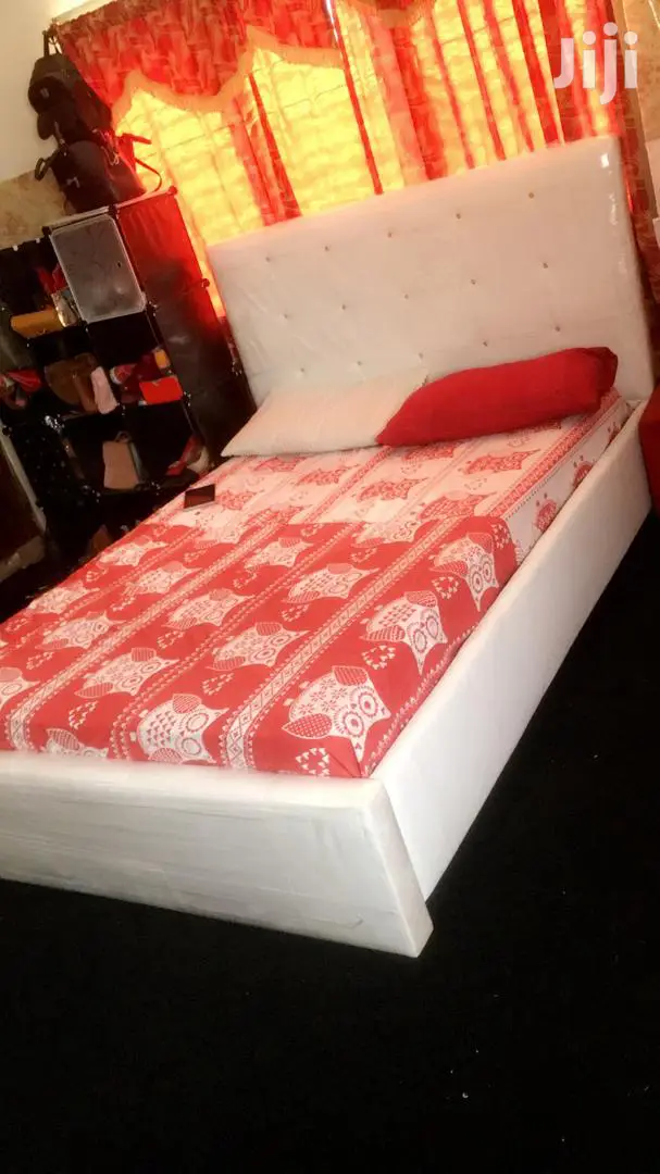 Pure White Bed With Matress