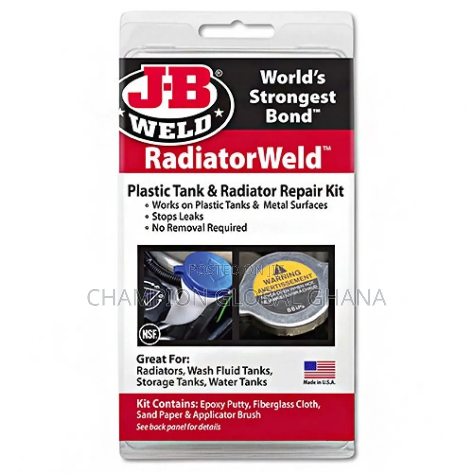 Jb Weld Epoxy Reinforced Radiator Repair Kit