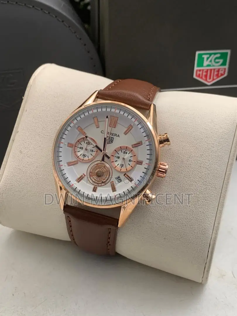 Luxury Tag Heuer Carrera Watch | Elegant Design| Premium Leather Strap