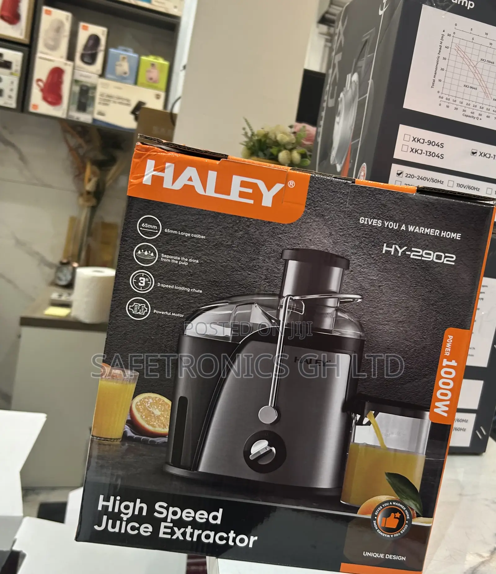 Energy Efficient High Speed Juice Extractor 1000 Watts Haley Hy-2902
