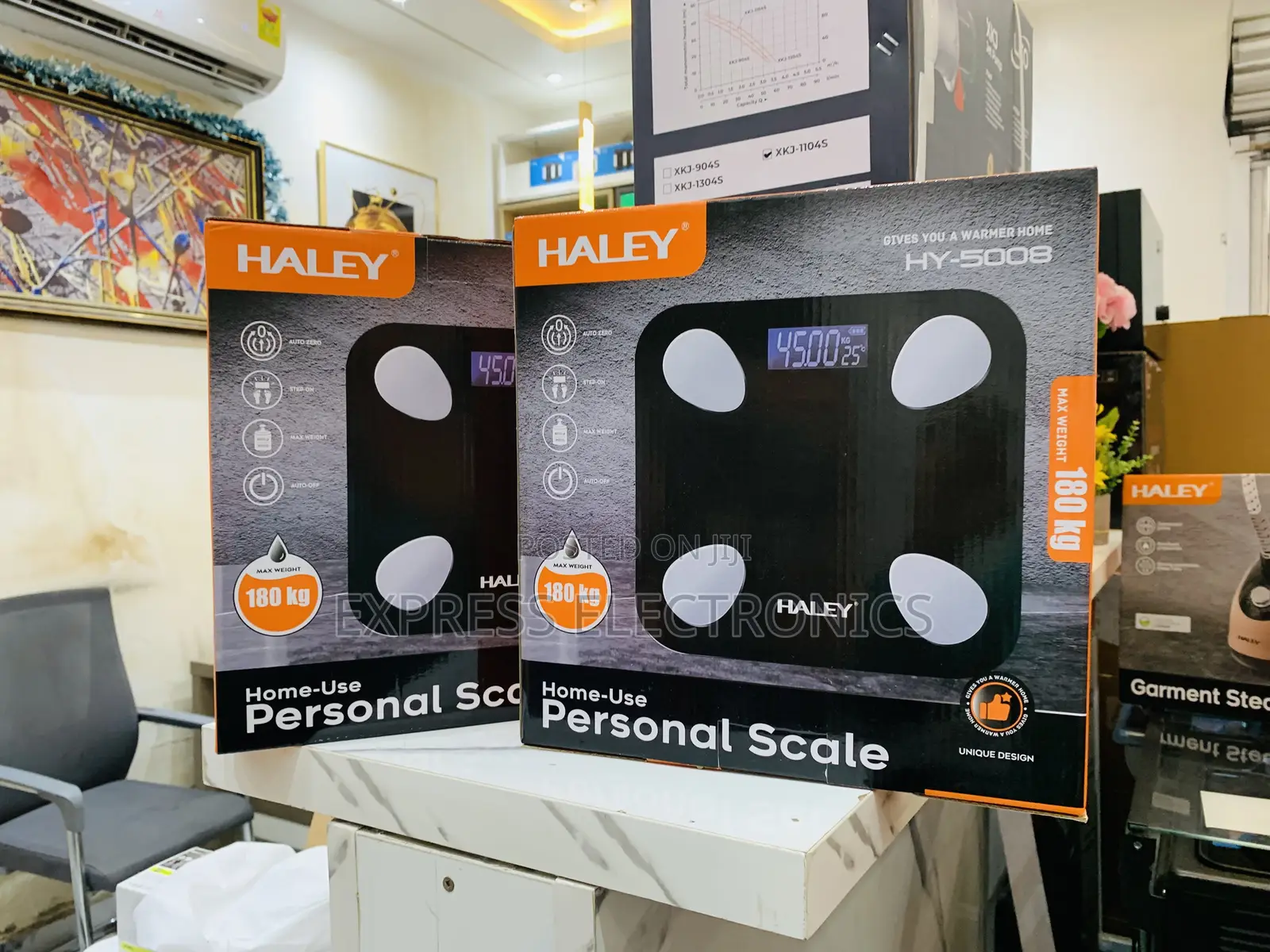 Ultra Sleek Design Haley-Hy-5008 Halley Scale Personal 180kg Black