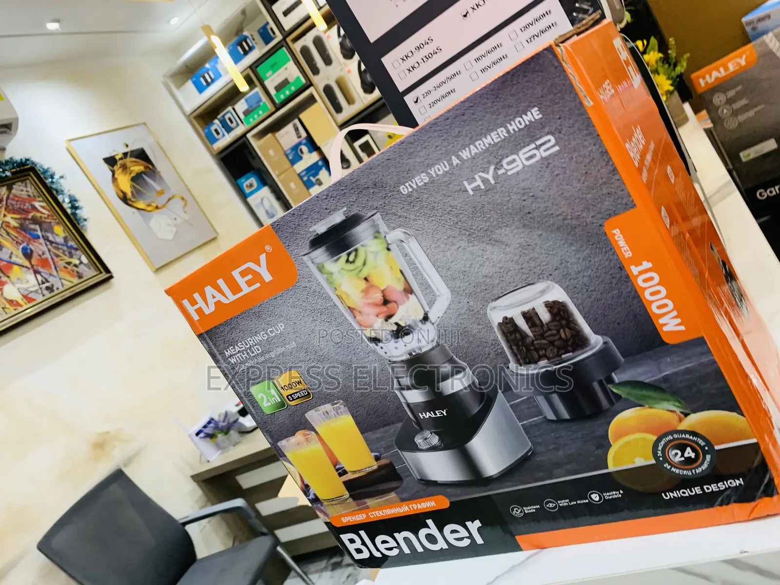 Haley-Hy-982 Halley Blender 2in1 1000 Watt