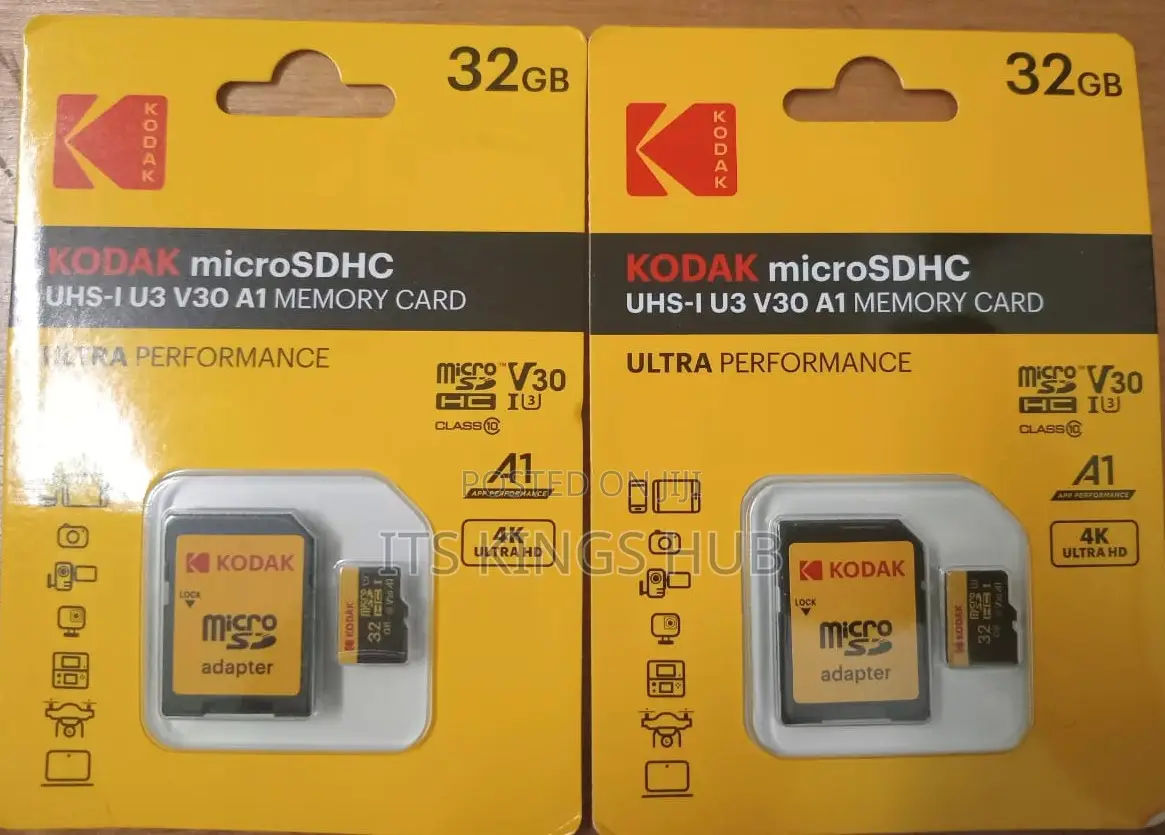 Kodak Mobile Memory Card 32gb Storage High Speed