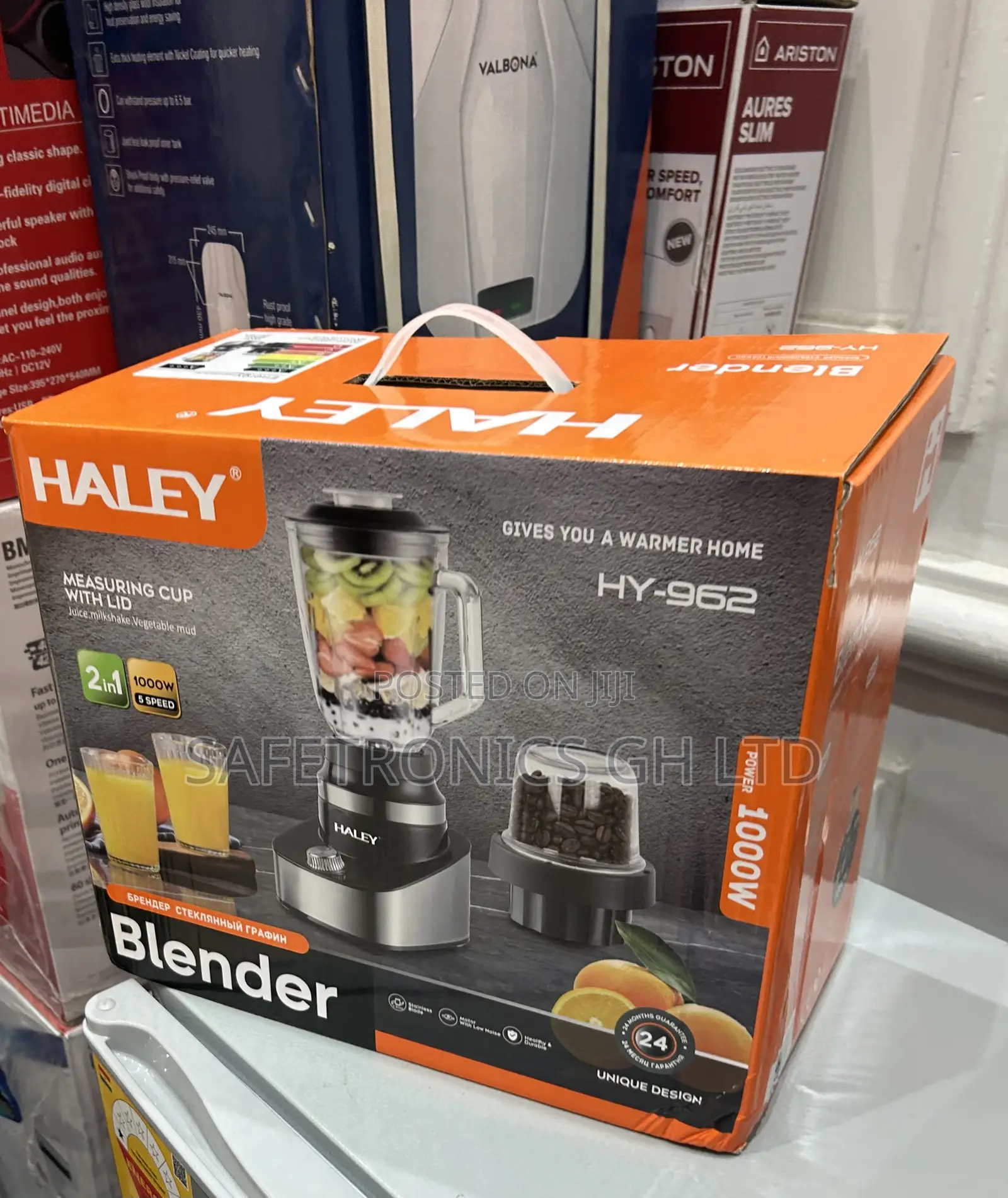 Shop Reliable 1.5l Haley Hy-962 2 in 1 1000 Watts Electric Blender