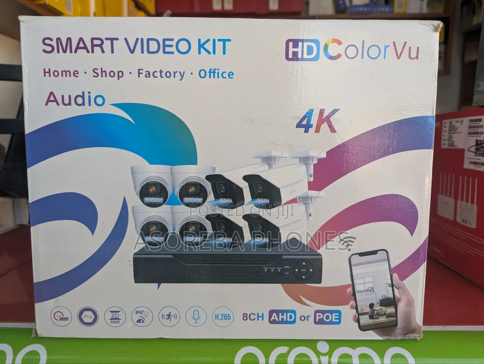 Colourvu Smart Surveillance Video CCTV Camera 8 Channel With 500gb HDD