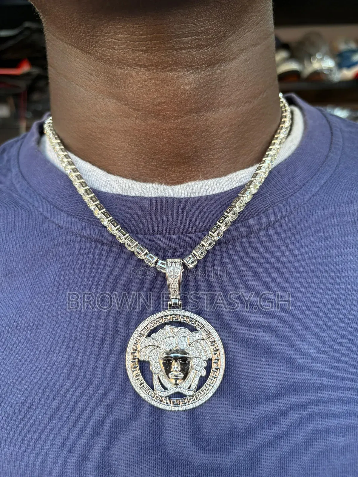 Versace Iced Out Necklace