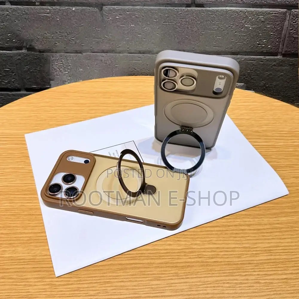Camera Protection Case With Magnetic Ring Holder for iPhone 17 Pro Max