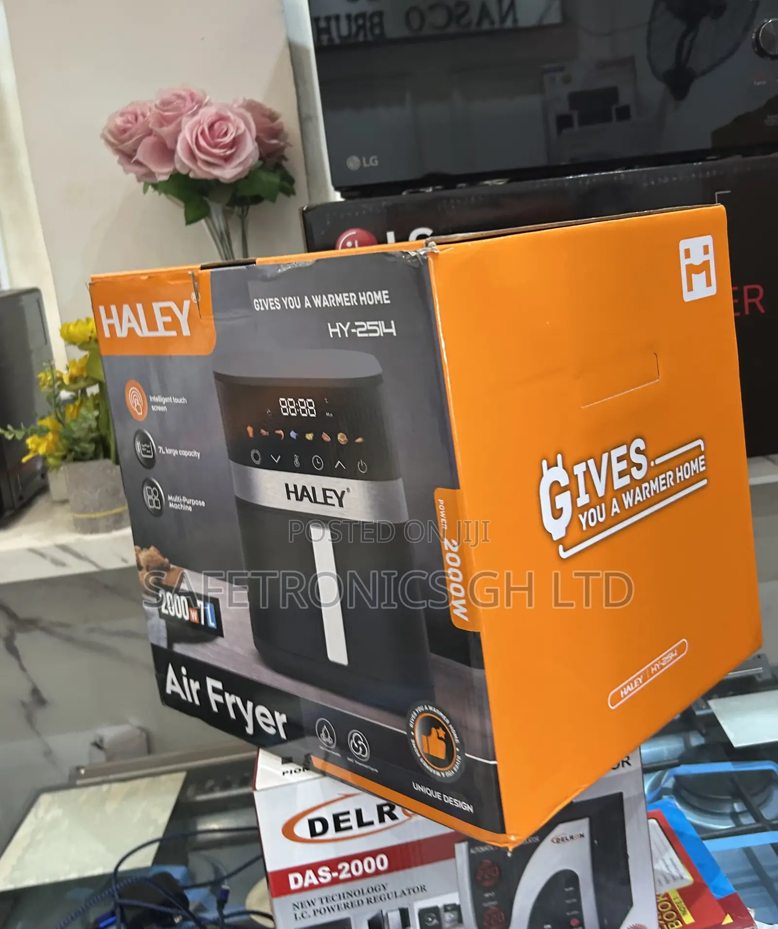 Authentic Hy-2514 Black •• Electric 7l 2000w Haley Airfryer Maker