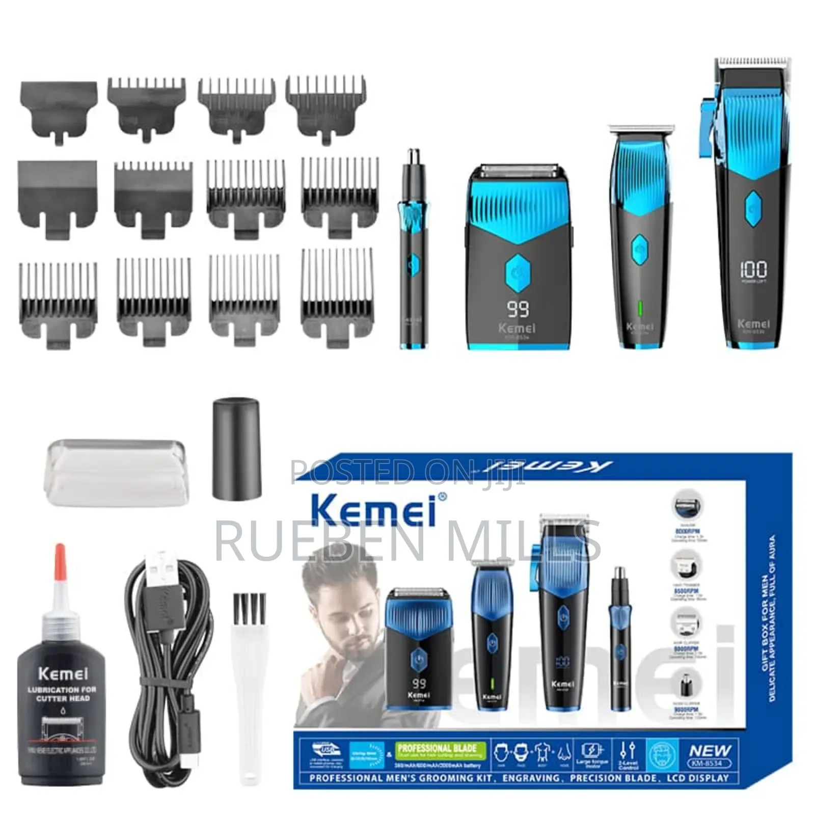 4 in 1 Comprehensive Care Kits Barbering Shaving Machine Hair Clipper