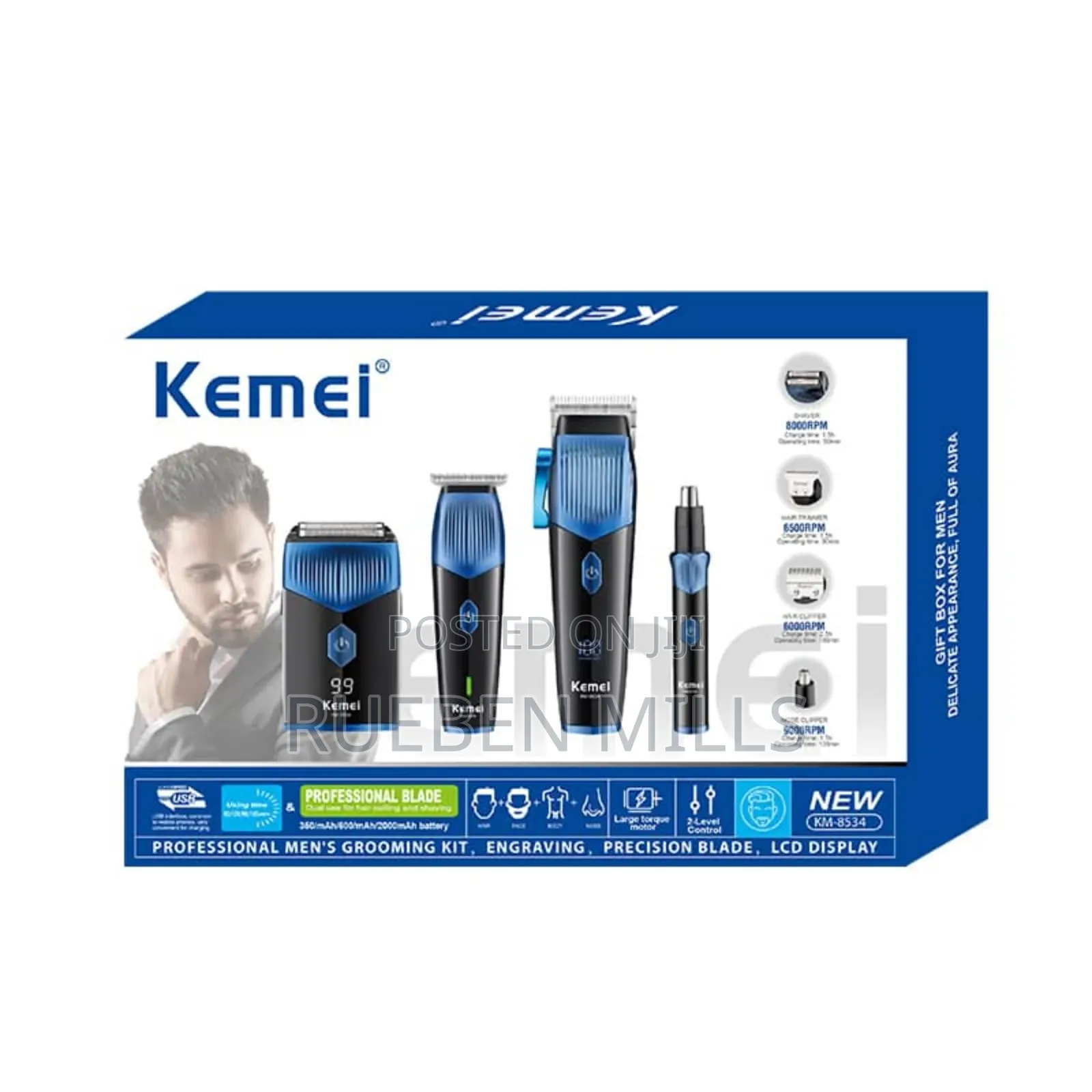 High Efficiency and Quality 4 in 1 Salon Barbering Shaving Machine Set