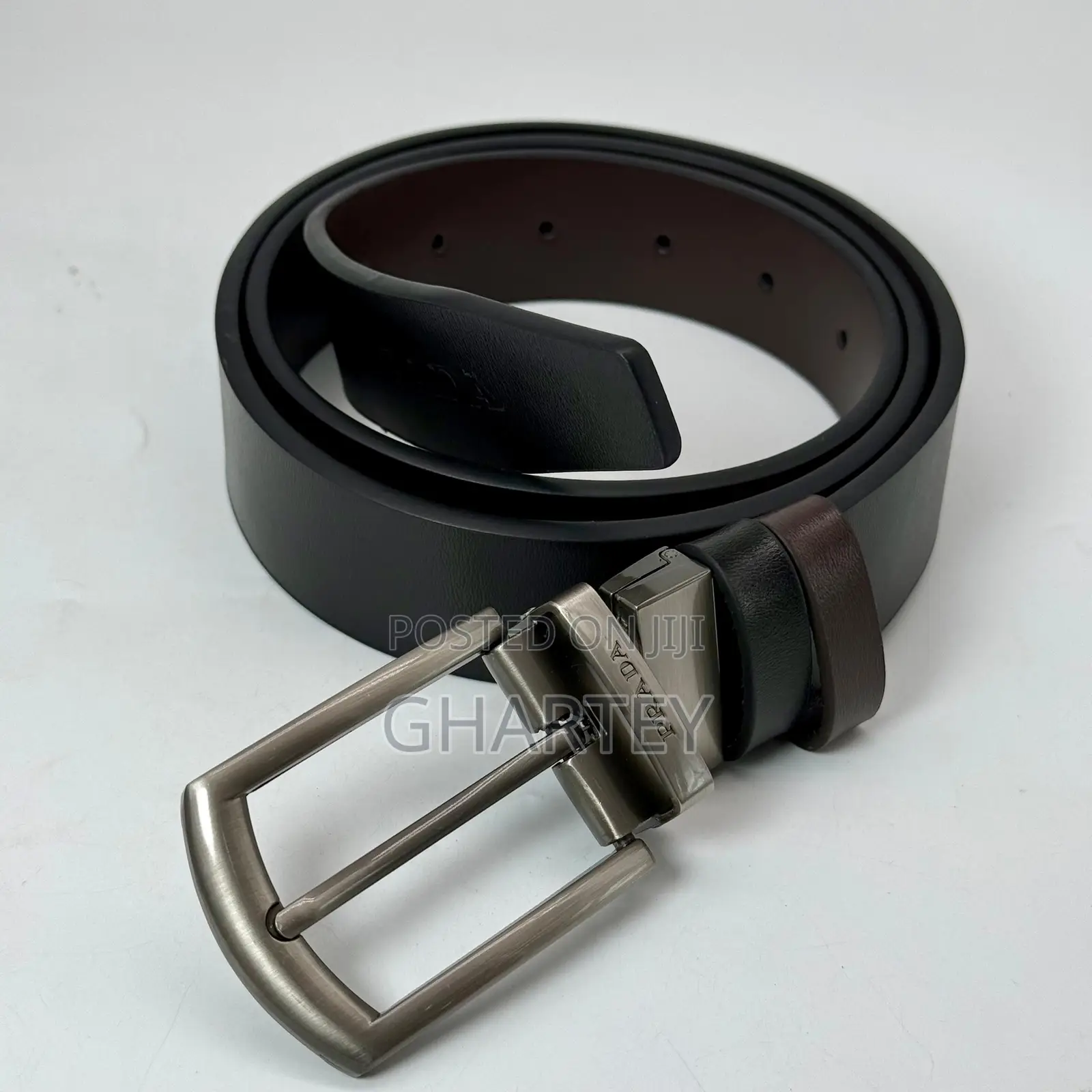 Leather Men’S Reversible Belts in Box