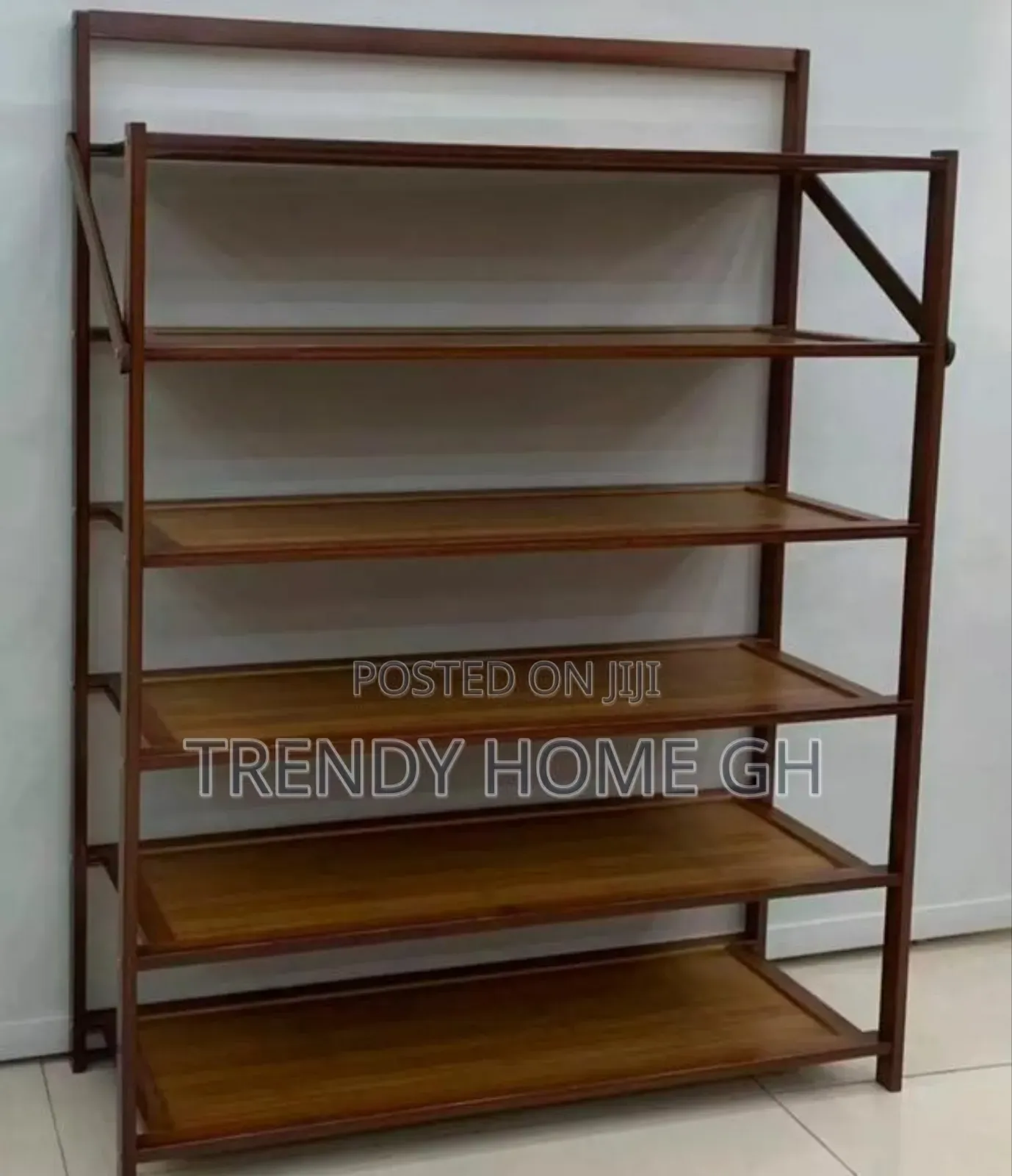 5-layer Bamboo Shoe Rack Neat, Natural Stylish