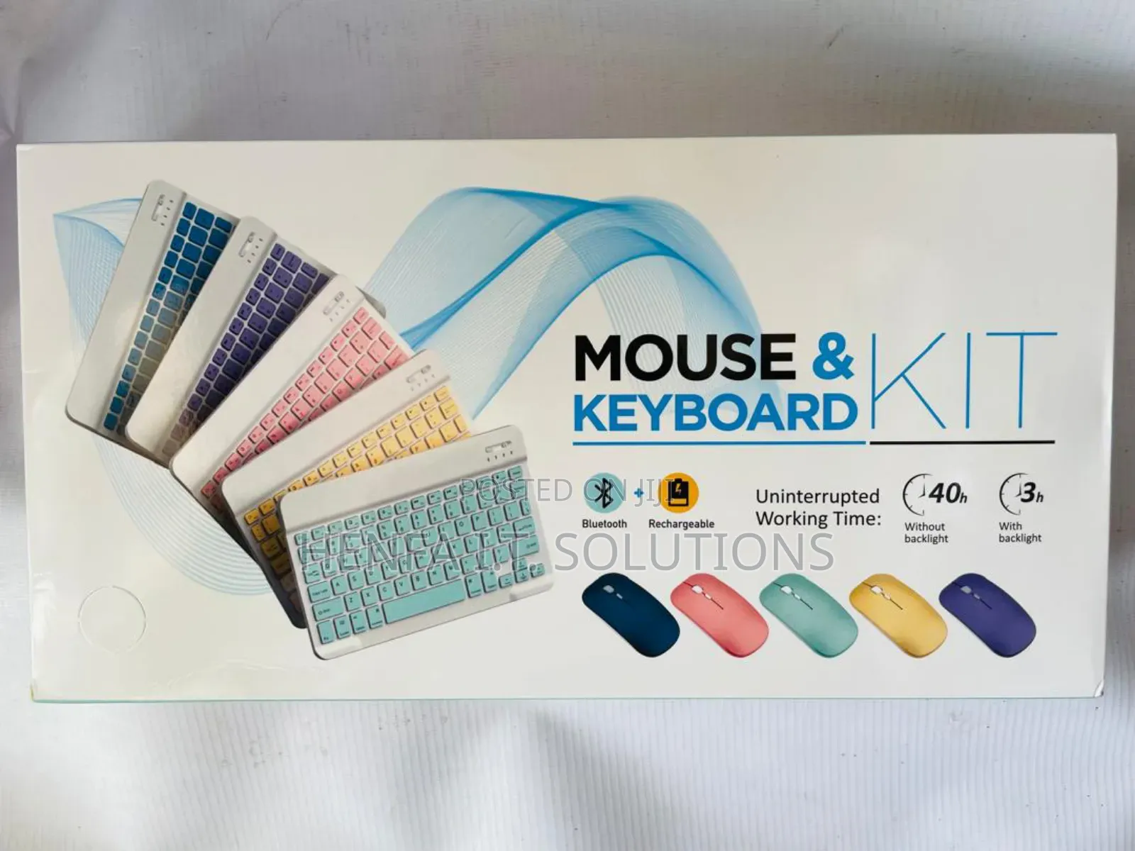 Rechargeable Bluetooth Keyboard and Mouse