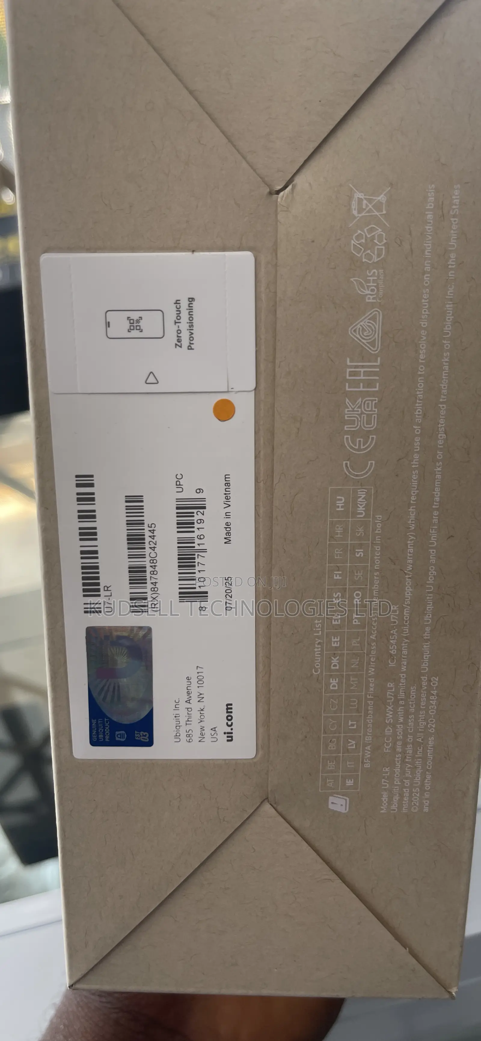 Ubiquiti U7-Lr Unifi Wifi 7 Access Point