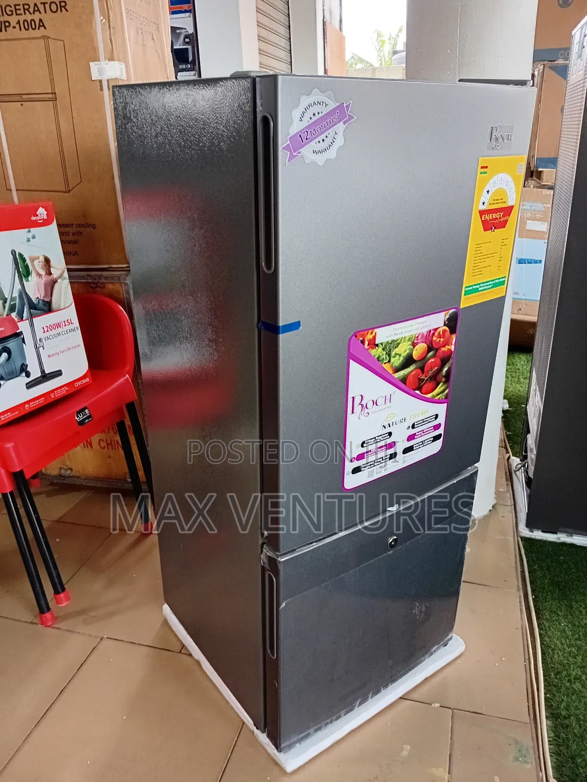 Newinstock Roch 117litres Bottom Freezer Sleek Fridge